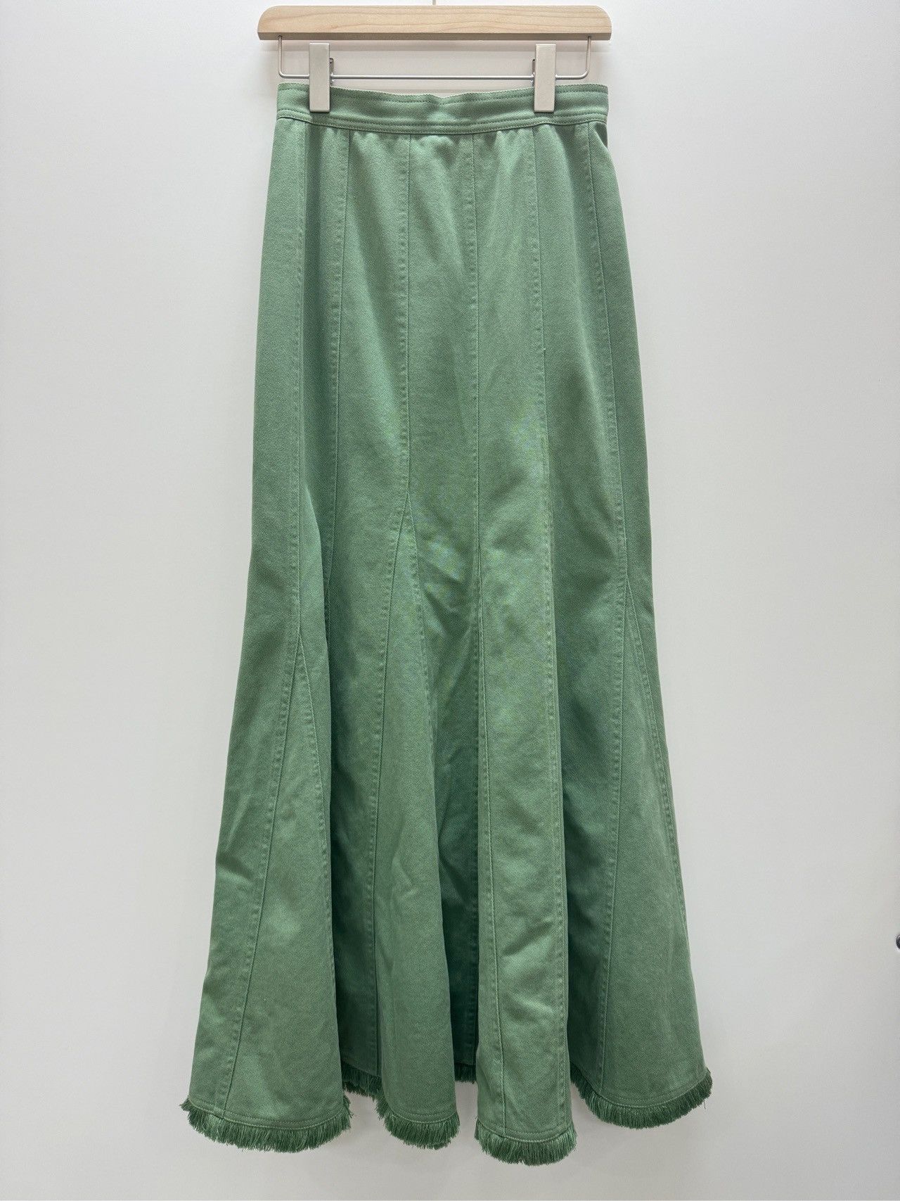 Max Mara Maxmara green long dress fishtail dress size 32 Size 24" / US 00 / IT 34 - 4 Thumbnail