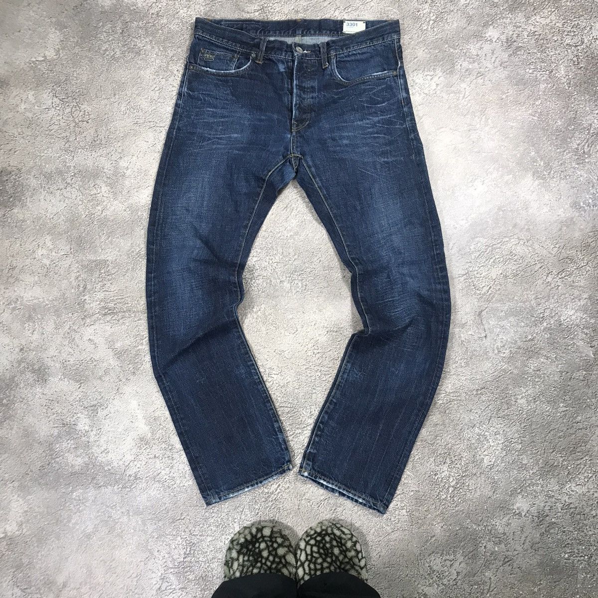 vintage G Star Raw jeans low rise flared streetwear 90s
