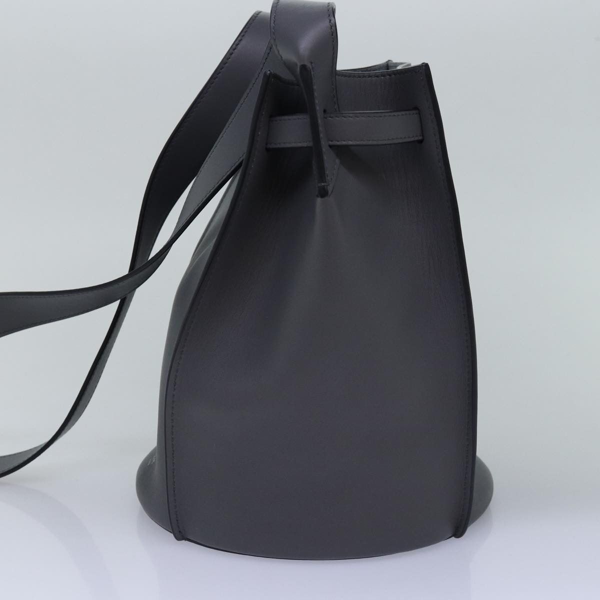 Celine CELINE Big Bag Shoulder Bag Leather Gray Size ONE SIZE - 4 Thumbnail