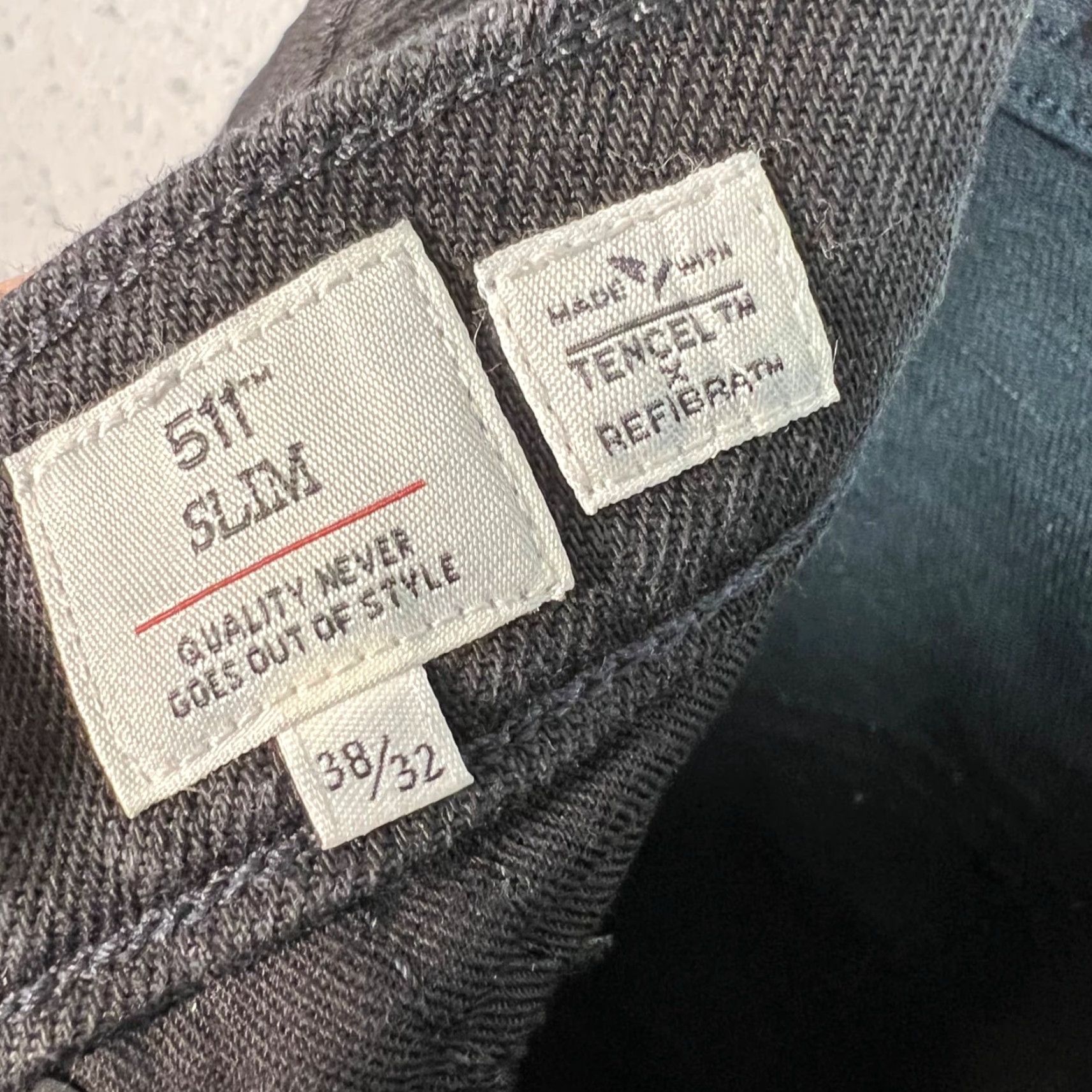 Levi's Levi's 511 Slim Fit Jeans 38x32 Mens Black Cotton Blend NEW! Levi's Slim Denim 5-Pocket Straight 38 Regular Mens 511 Model Vintage No Size US 38 / EU 54 - 5 Thumbnail