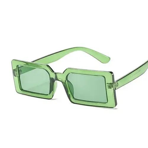 Electric Visual × Japanese Brand Rectangle Gel Sunglasses (coffee brown) Y2k Fashion Size ONE SIZE - 3 Thumbnail
