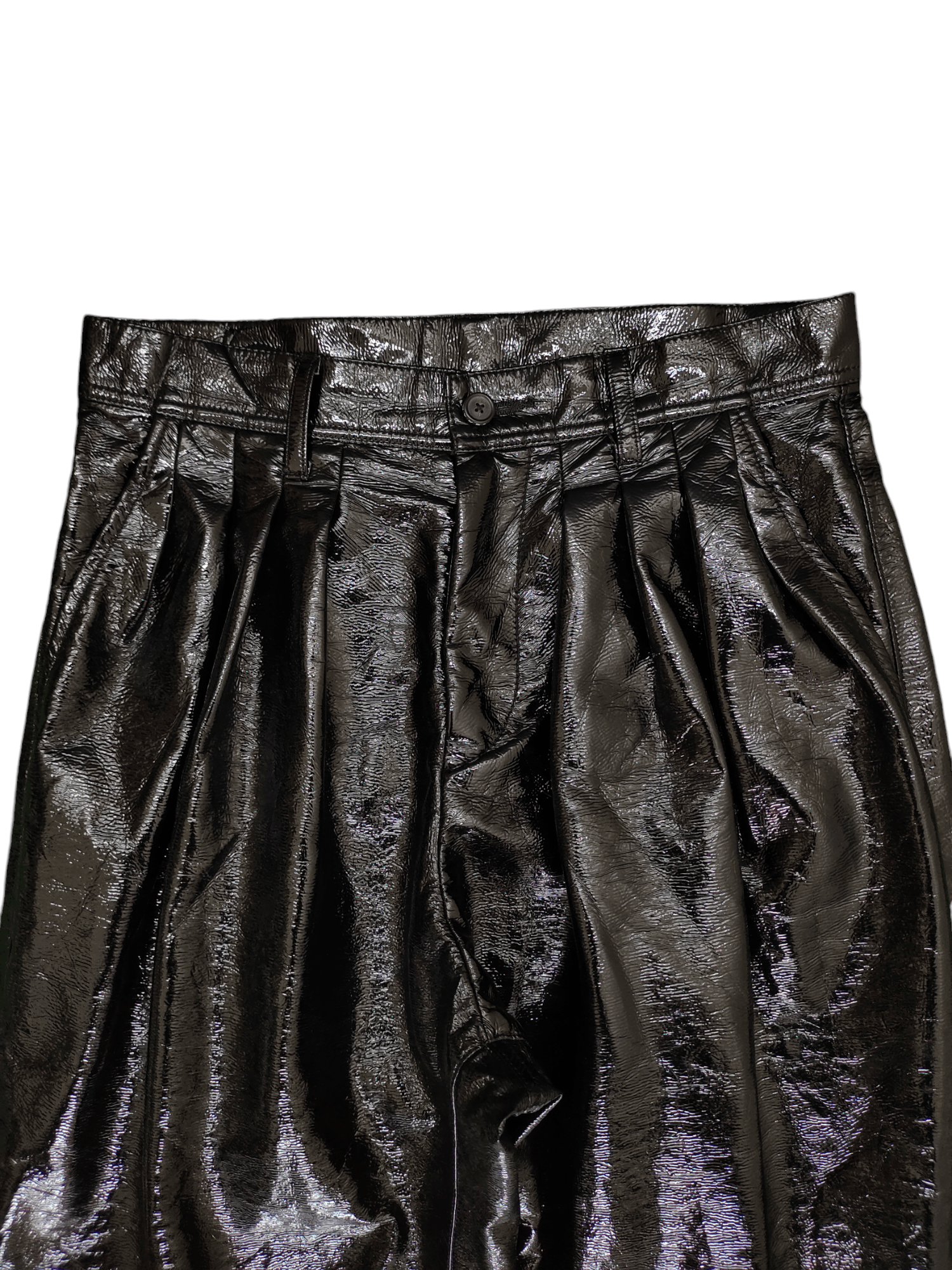 SHAREEF Shareef Japan Glossy Zipper Ankle Balloon Pants Size US 29 - 2 Thumbnail