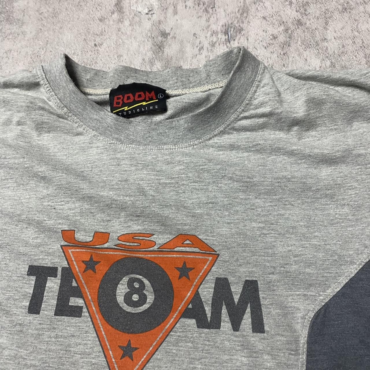 Other Grey and orange vintage 90s USA Team Billiards T-shirt Size US L / EU 52-54 / 3 - 3 Thumbnail