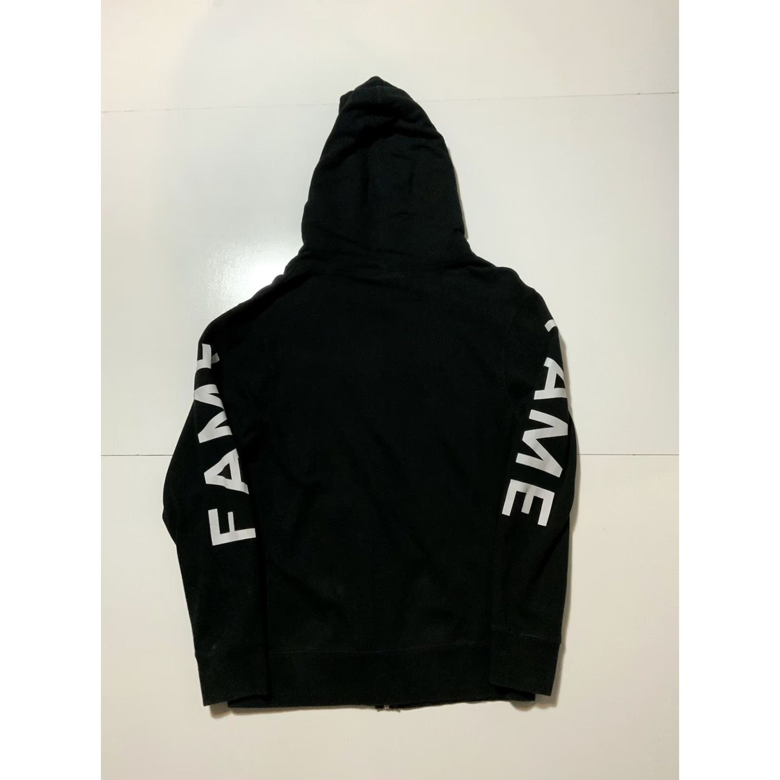 J Brand Hall Of Fame Hoodie Graphic Black & White Gusset Zip Front Fleece Sz. M Mens Size US M / EU 48-50 / 2 - 2 Thumbnail