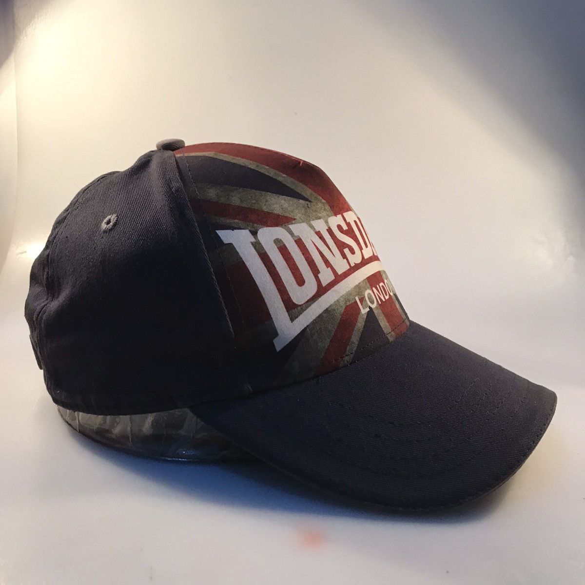 Lonsdale × Vintage Lonsdale Snapback unionjack brittain flag baseball cap OSFA Size ONE SIZE - 3 Thumbnail