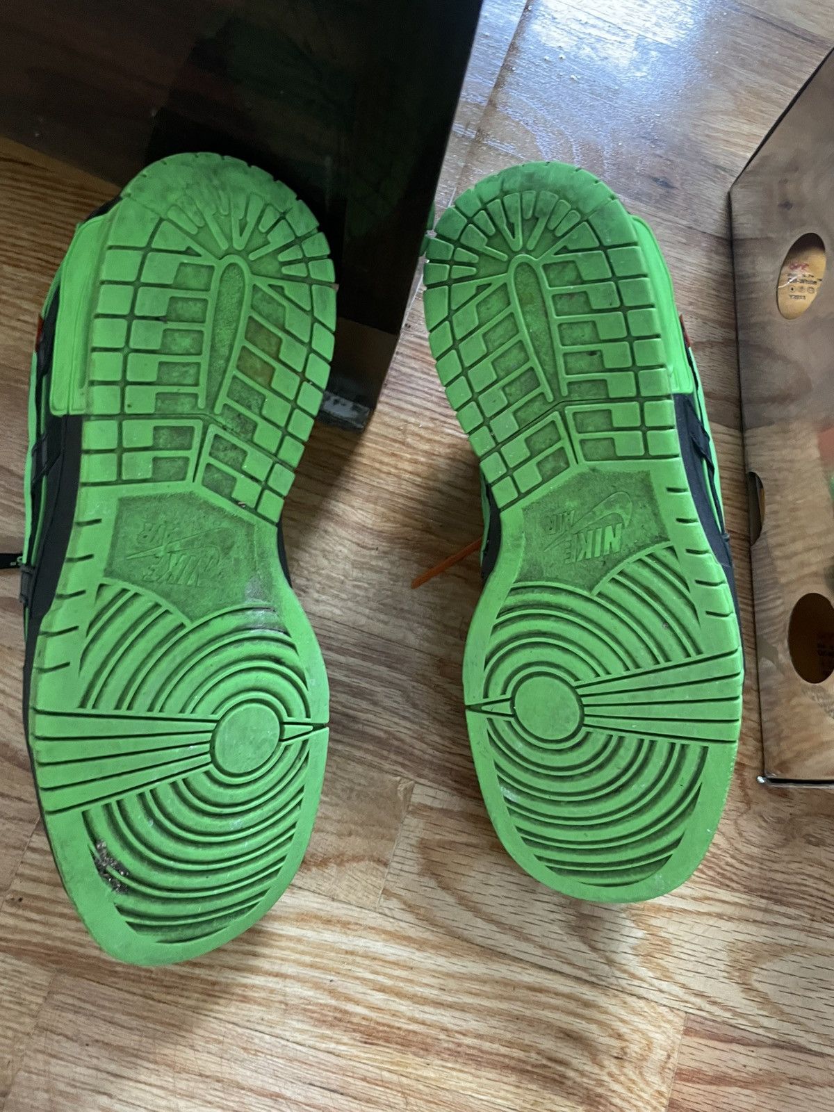 Nike × Off-White Off-White x Nike Air Rubber Dunk Green Strike - Size 10.5 Size US 10 / EU 43 - 3 Thumbnail