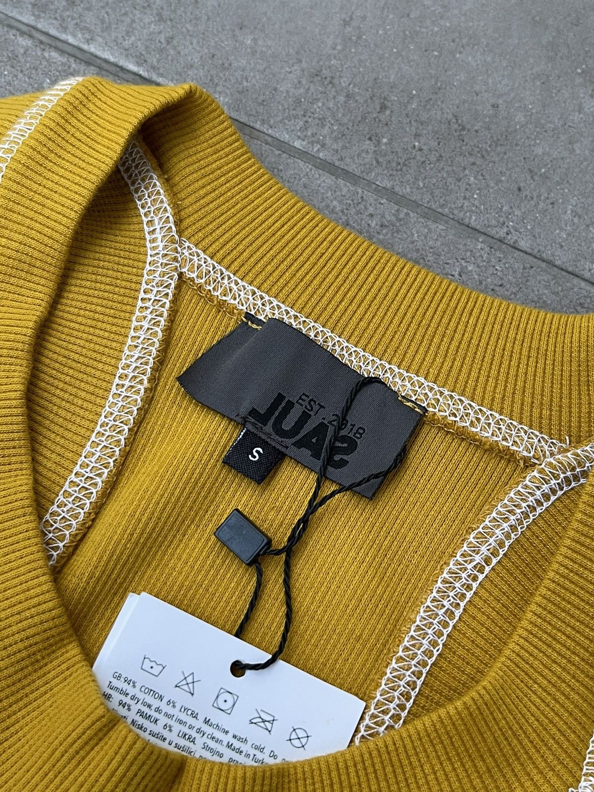 Saul Nash !DS! SS23 Saul Nash Yellow Overlock Stitch Tank Top Size US S / EU 44-46 / 1 - 15 Thumbnail