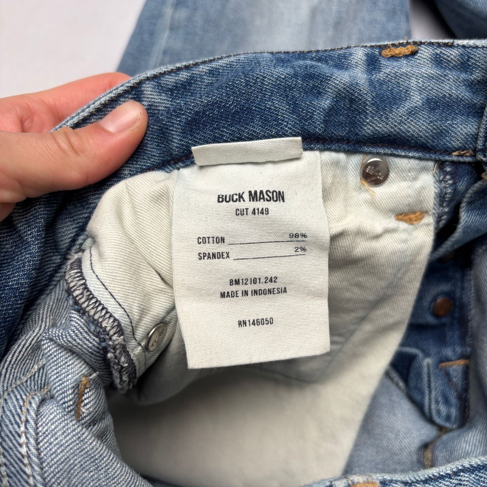 Buck Mason Buck Mason Maverick Slim 14 oz Double Dipped Jeans 30x27 Size US 30 / EU 46 - 10 Thumbnail