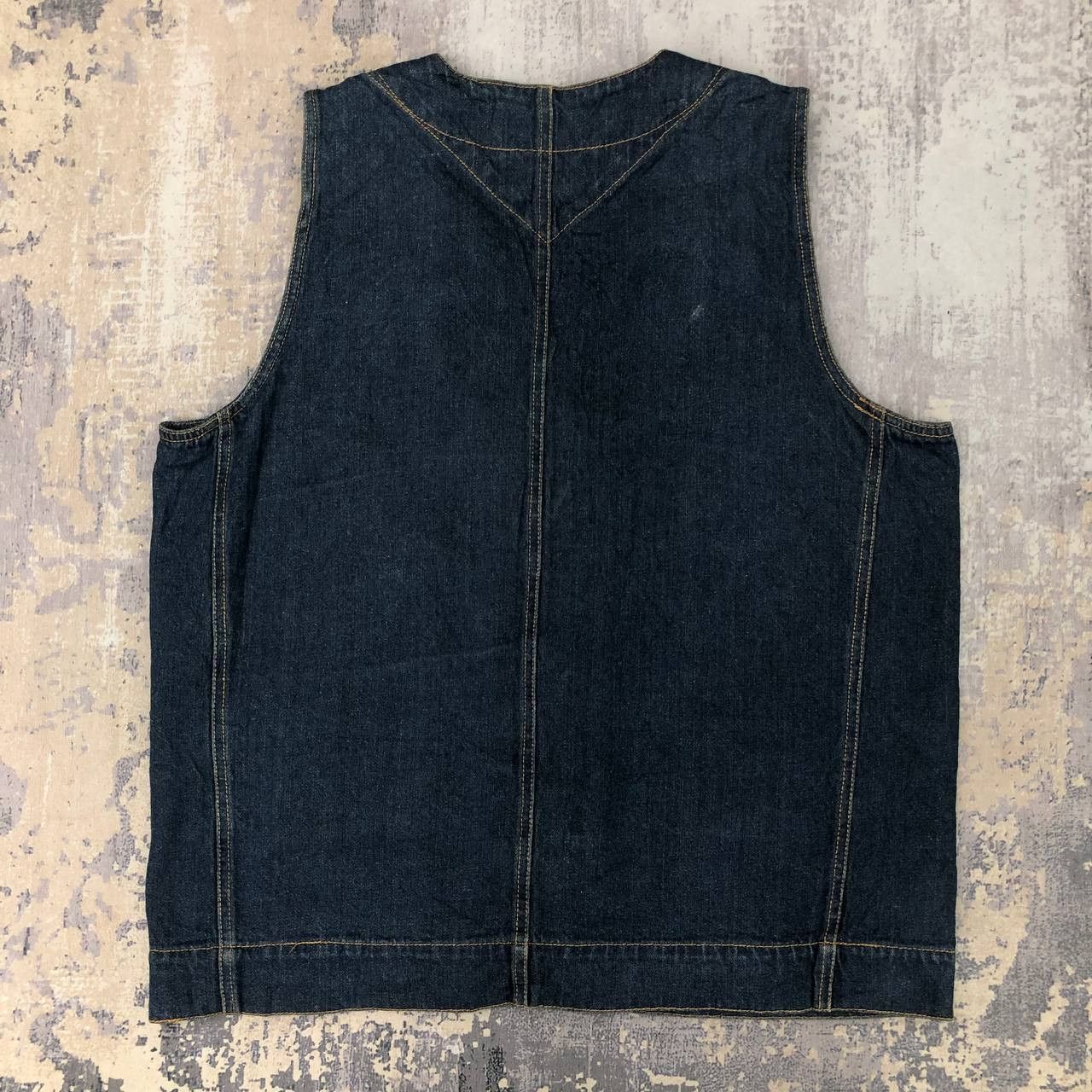 Japanese Brand Y549 JAPAN BAY LESF DENIM VESTS Size US XXL / EU 58 / 5 - 2 Thumbnail