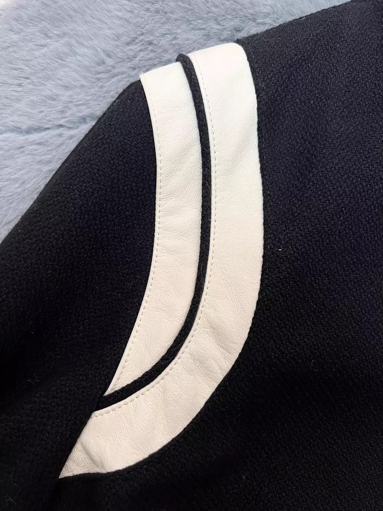 Saint Laurent Paris Saint Laurent 23 Spring/Summer Black and White Wool Teddy J Size US M / EU 48-50 / 2 - 6 Thumbnail