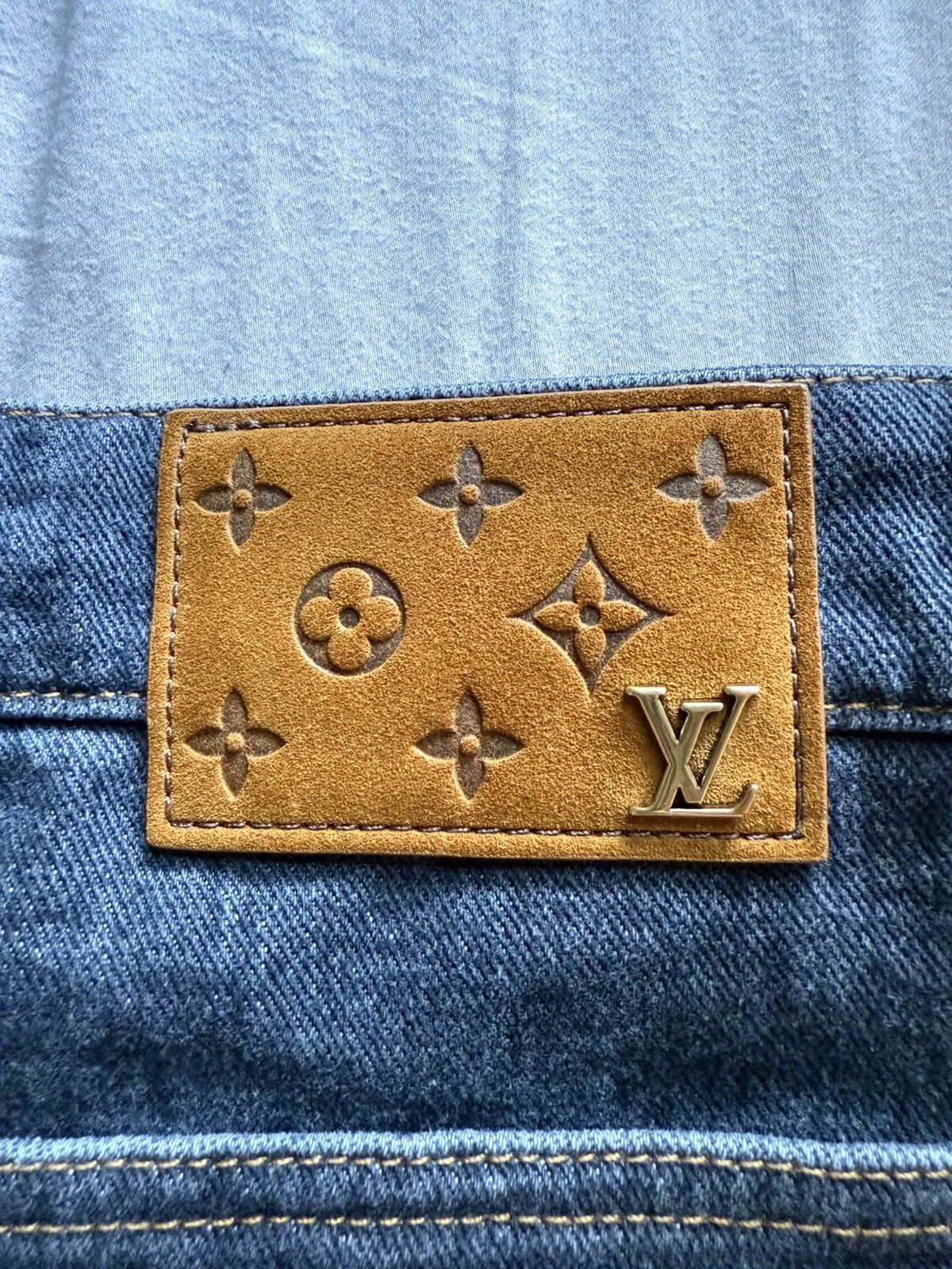 Louis Vuitton Louis Vuitton Flower Denim Pants Size US 36 / EU 52 - 4 Thumbnail