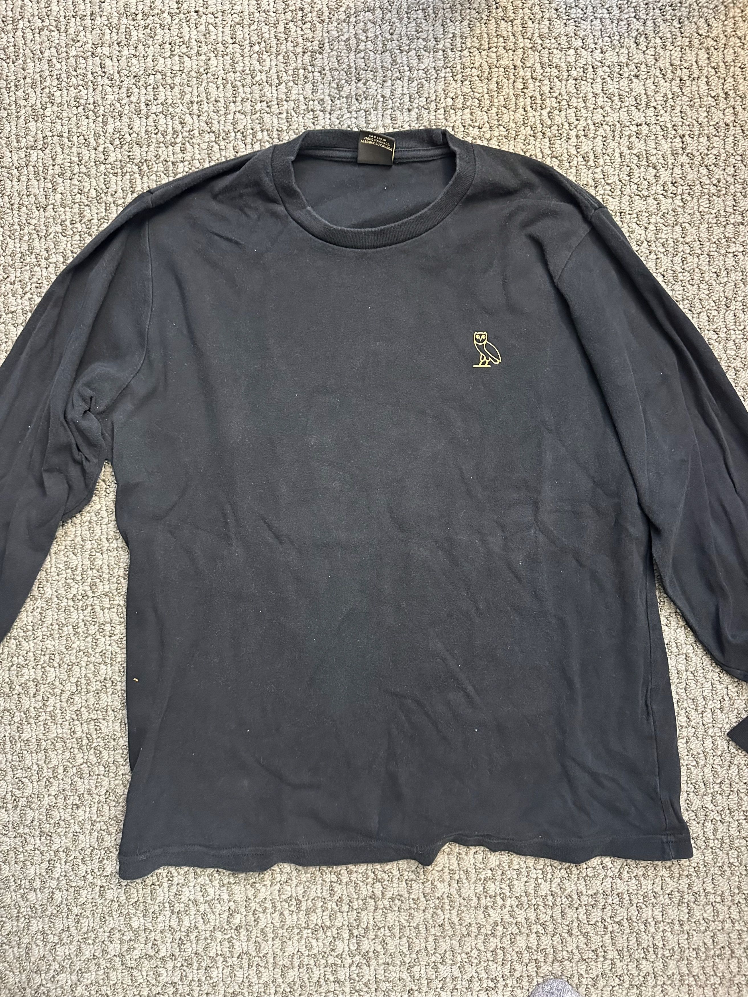 October's Very Own Black OVO Long Sleeve Size US L / EU 52-54 / 3 - 1 Thumbnail
