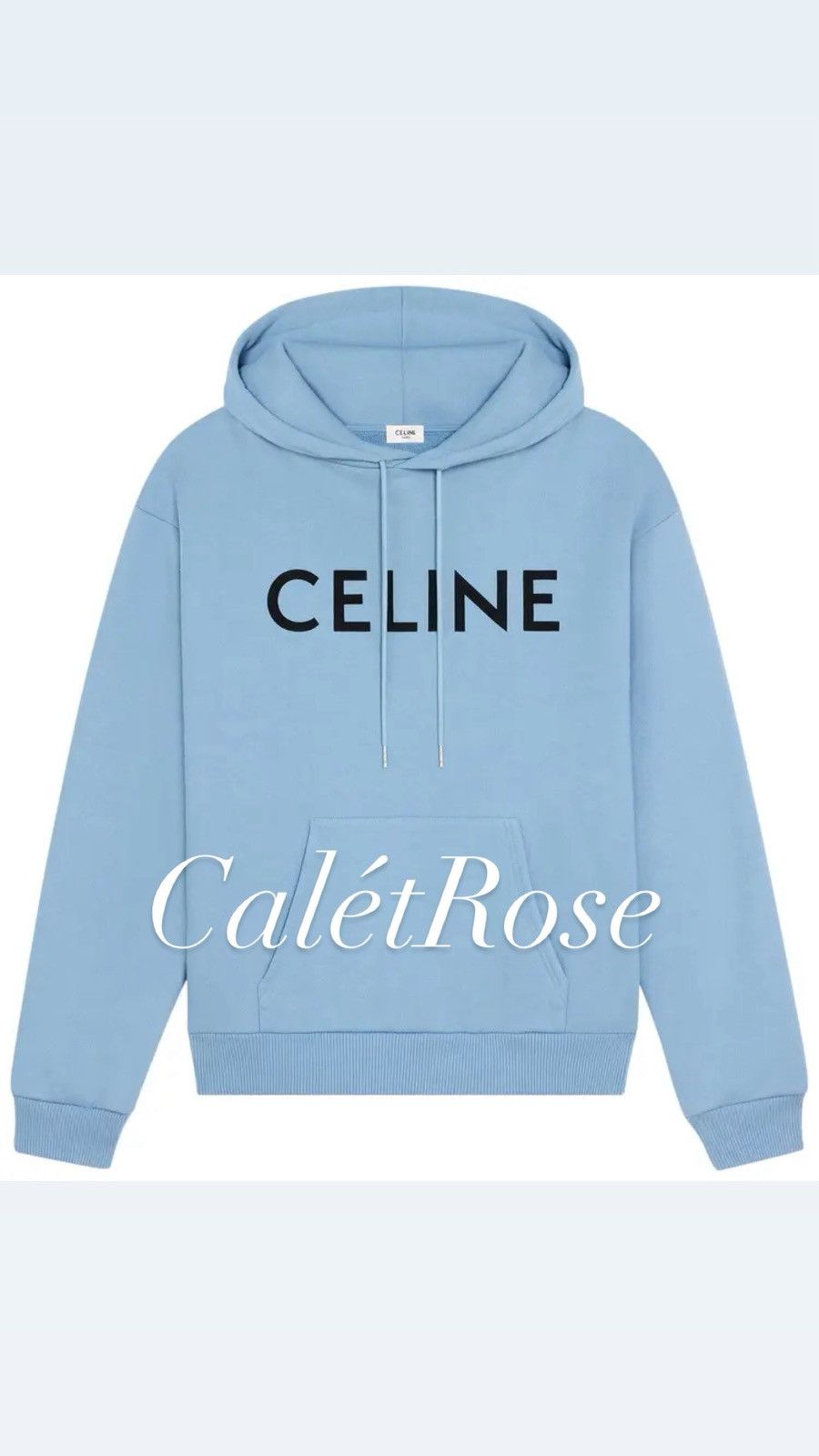 Celine Celine blue black logo hoodie Hedi Slimane grail Size US L / EU 52-54 / 3 - 1 Thumbnail