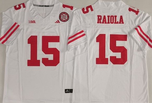Other NCAA Nebraska Cornhuskers 15 Dylan Raiola White Size US M / EU 48-50 / 2 - 1 Thumbnail