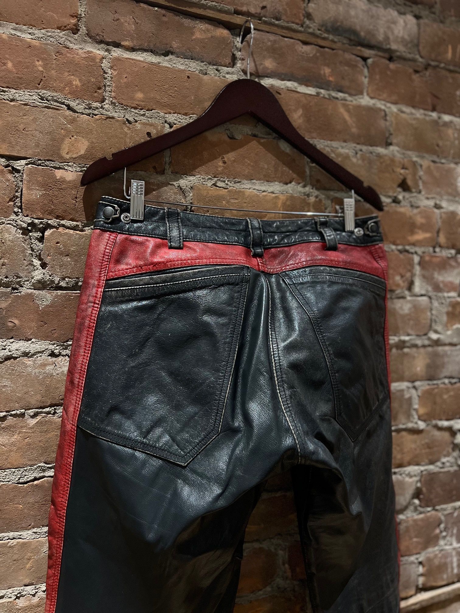 Diesel Diesel “Industry Division” Two-Tone Leather Pants Size US 32 / EU 48 - 4 Thumbnail