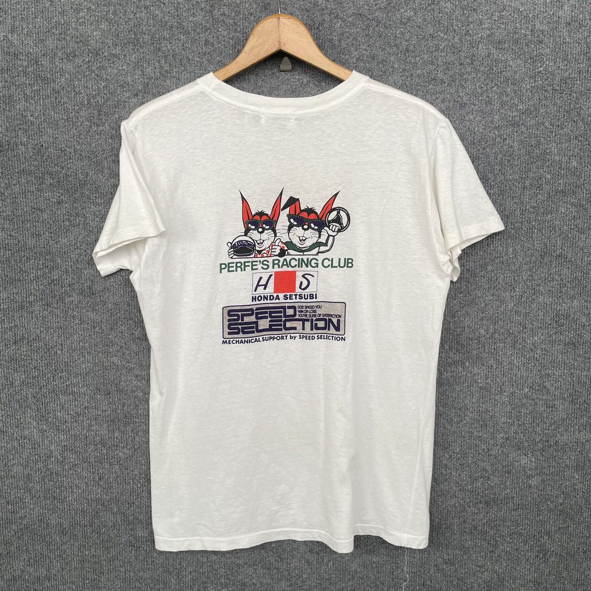 Japanese Brand × Vintage Vintage 80s Perfe's Racing Club Honda Setsubi Rally T Shirt Size US M / EU 48-50 / 2 - 5 Thumbnail