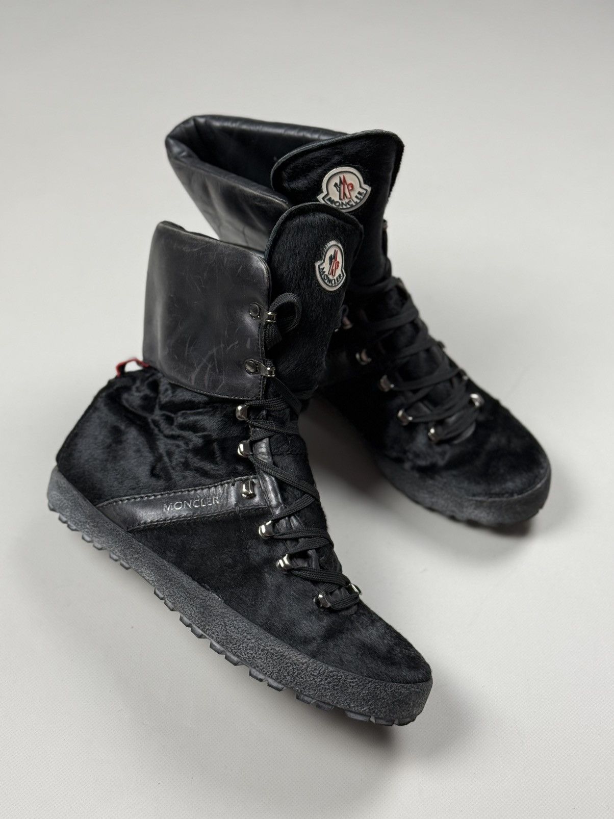 Moncler Moncler Pony Hair Unisex High Top Combat Boots Shoes Size 41 Size US 7 / EU 40 - 21 Thumbnail