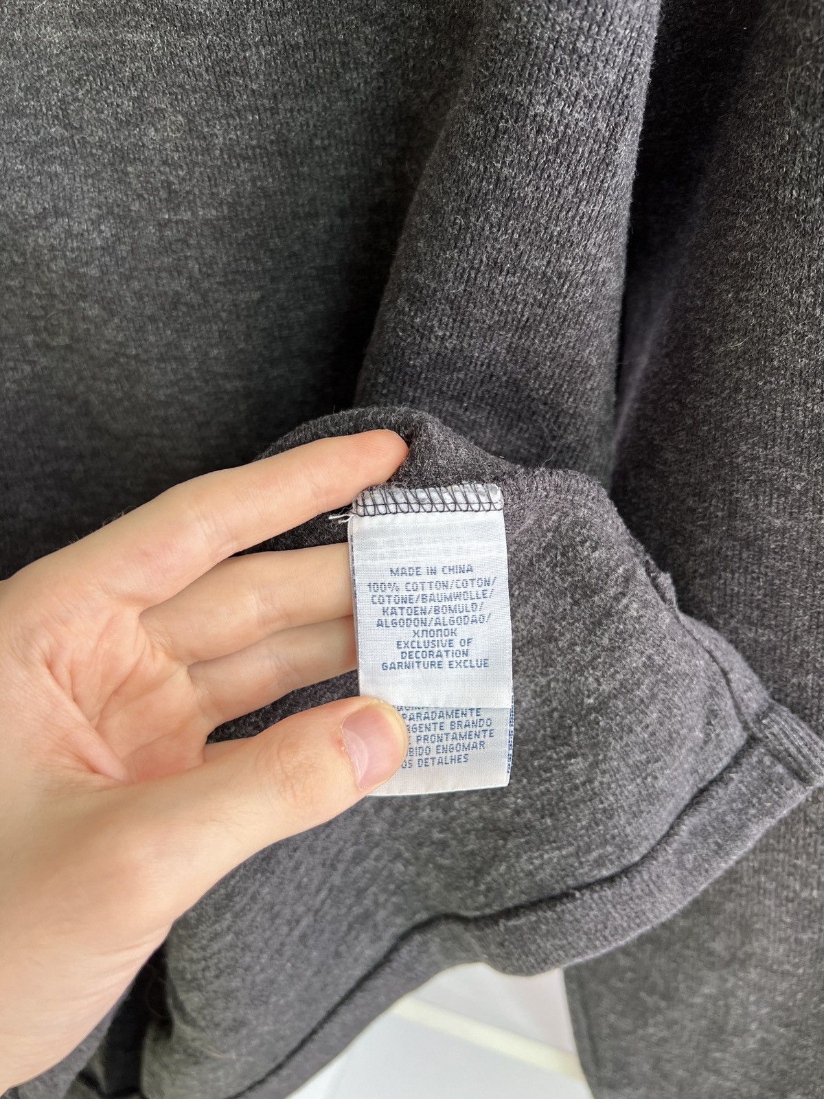Polo Ralph Lauren × Vintage Vintage Polo Ralph Lauren Sweater Gray Knit Zip Logo Size US S / EU 44-46 / 1 - 10 Thumbnail