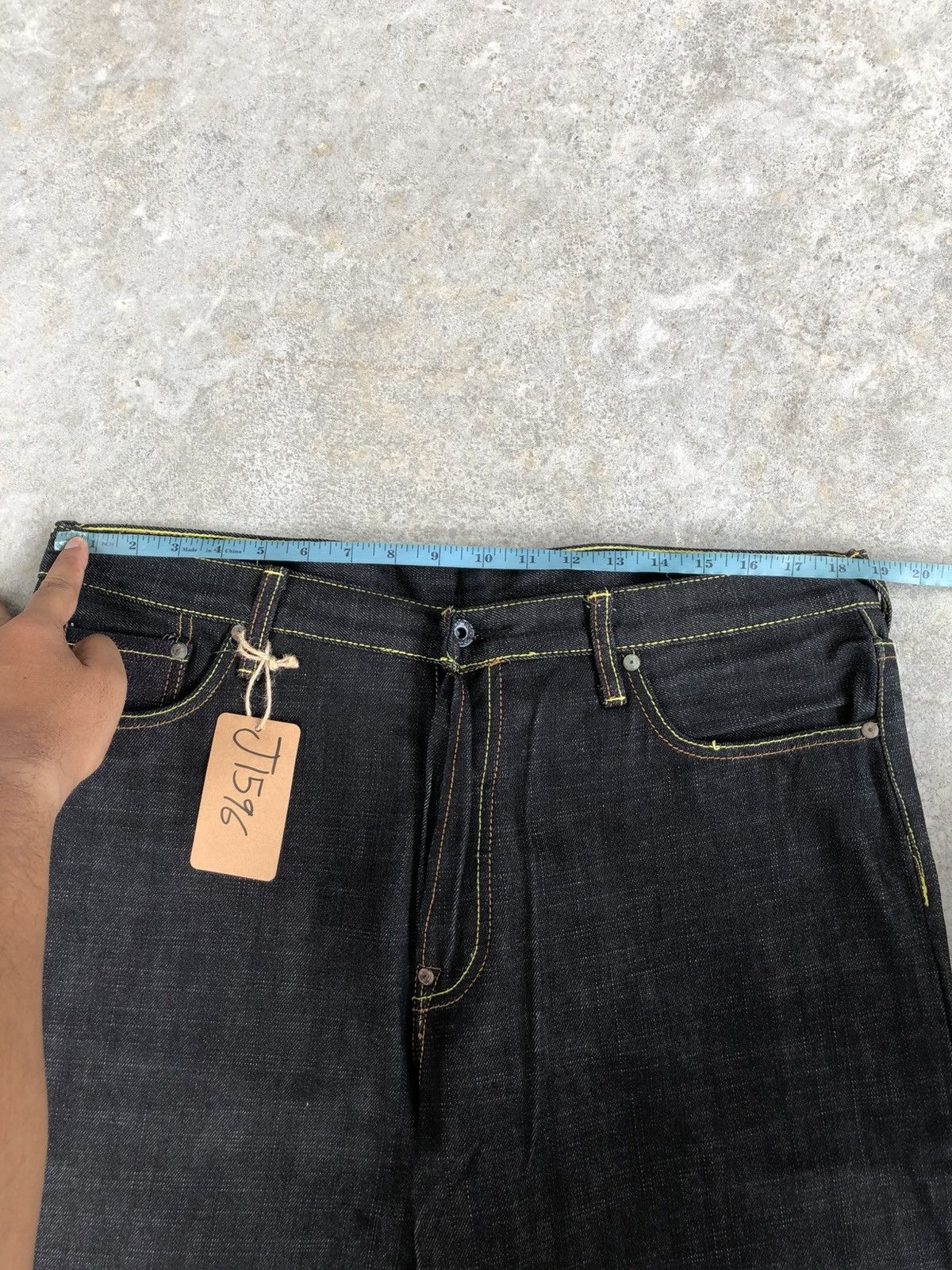 RMC Jeans Red Monkey Company Embroidered Jeans Baggy Jeans Size US 37 - 23 Thumbnail