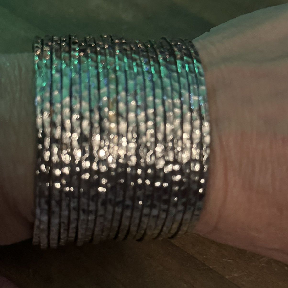 Vintage Vintage multi bangle stacked hammered cuff bracelet Size ONE SIZE - 2 Thumbnail