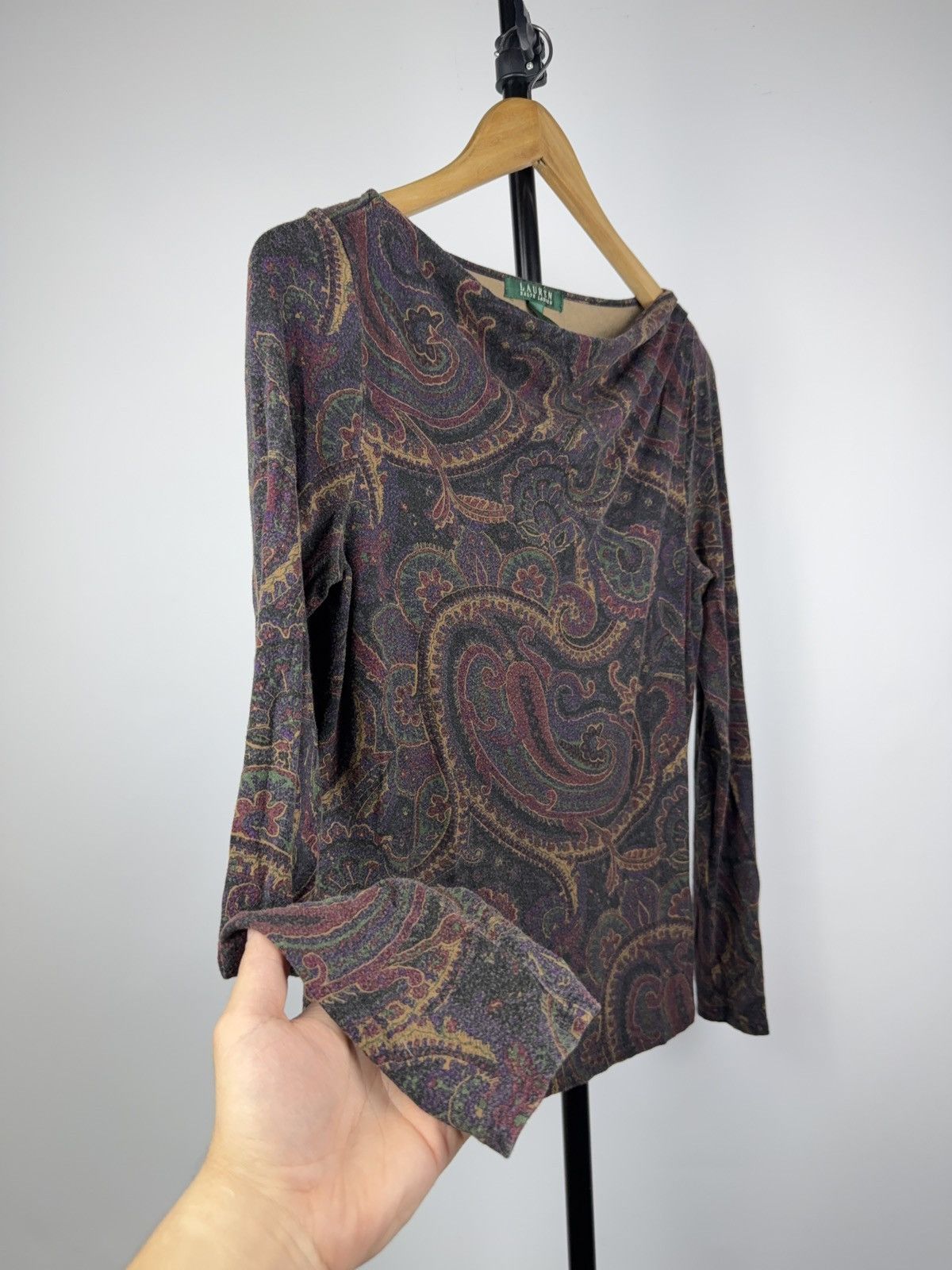 Polo Ralph Lauren 00s Avant Garde Floral Baroque Ralph Lauren long sleeve Size M / US 6-8 / IT 42-44 - 5 Thumbnail