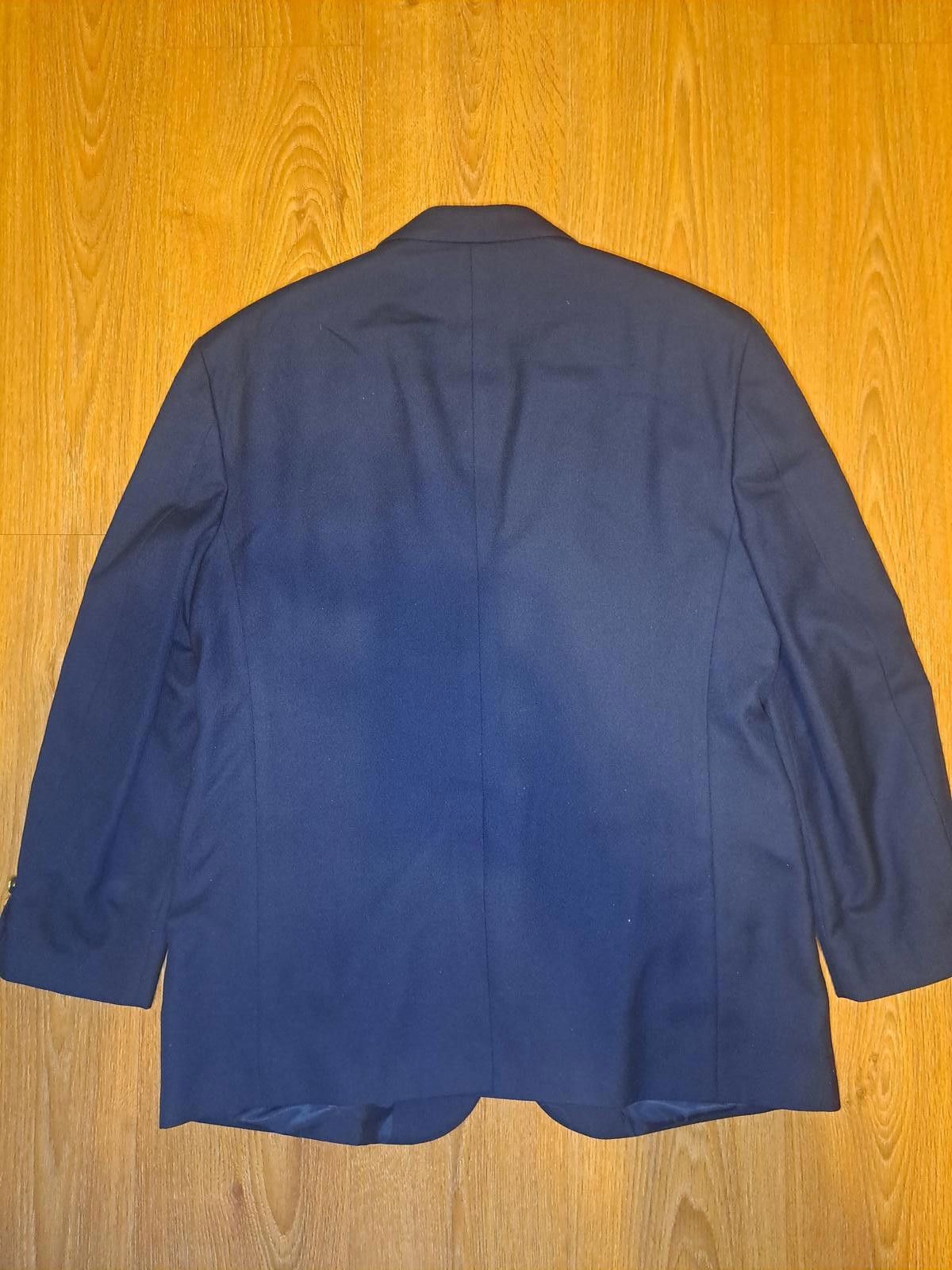 Stafford Stafford Blazer Mens 42R Navy Gold Buttons Double Vented Size 42R - 7 Thumbnail