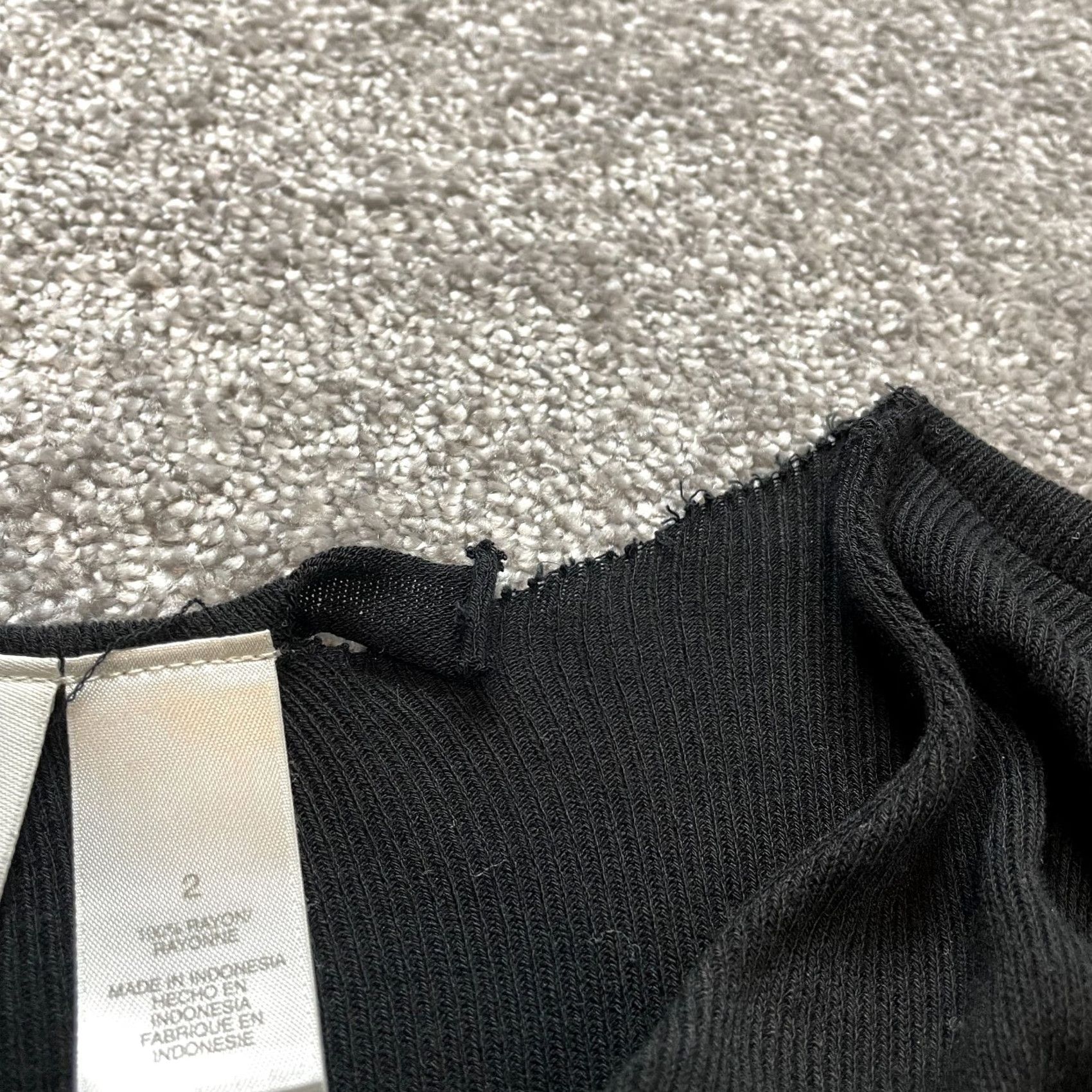 Liz Claiborne VINTAGE Liz Claiborne Sweater Womens 2X Black Striped Pullover Short Sleeve Pullover Knit Collar Casual Vintage Mens Ladies Girls Size XXL / US 16-18 / IT 52-54 - 7 Thumbnail