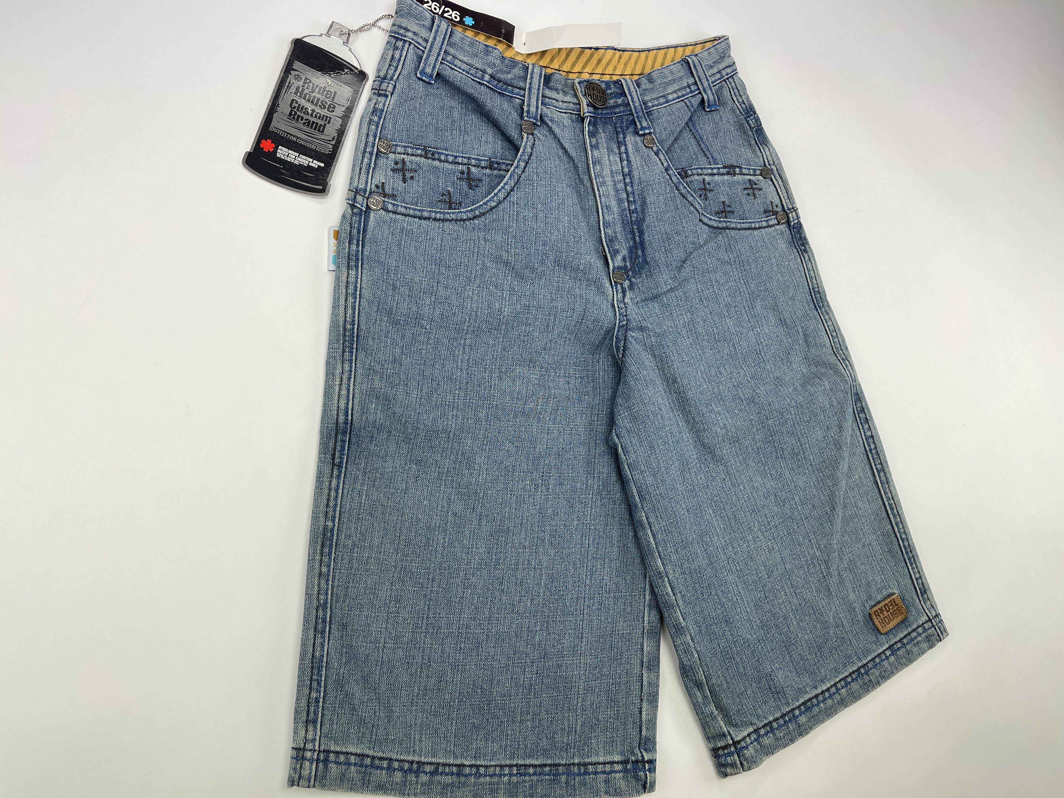 Vintage Rydel House shorts, vintage jeans 90s hip hop 1990s baggy 26 Size US 26 / EU 42 - 7 Thumbnail