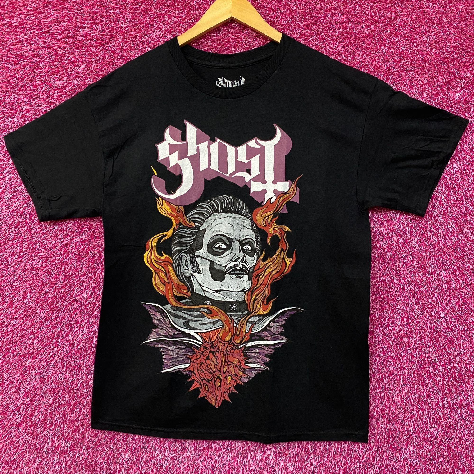 Band Tees Ghost Cardinal Copia Flaming Face Heart Hypnosis Graphic Des Size US L / EU 52-54 / 3 - 1 Thumbnail