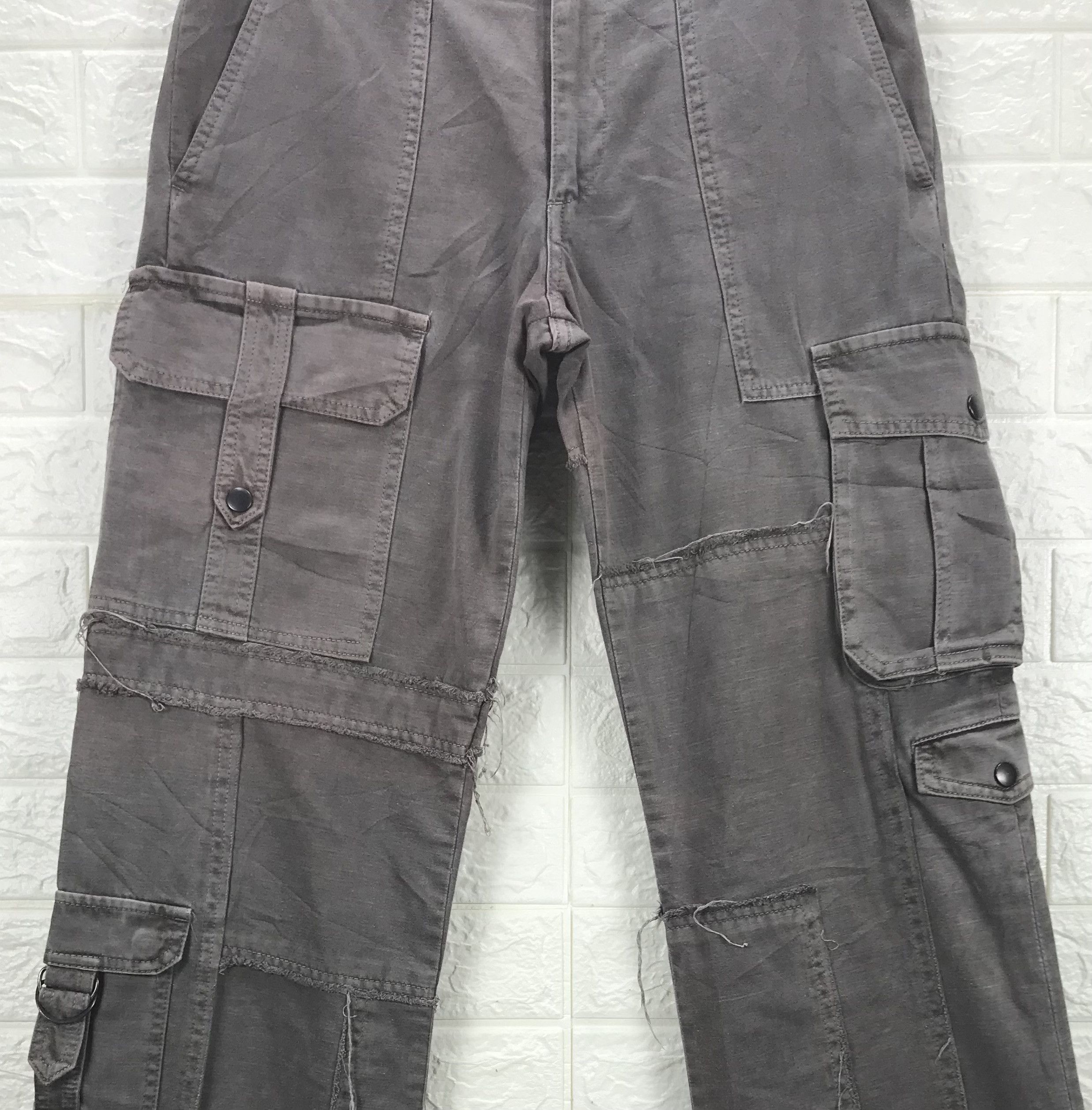 Shellac Vintage Bondage Shellac Multi Pocket Cargo Pants Size US 31 - 3 Thumbnail