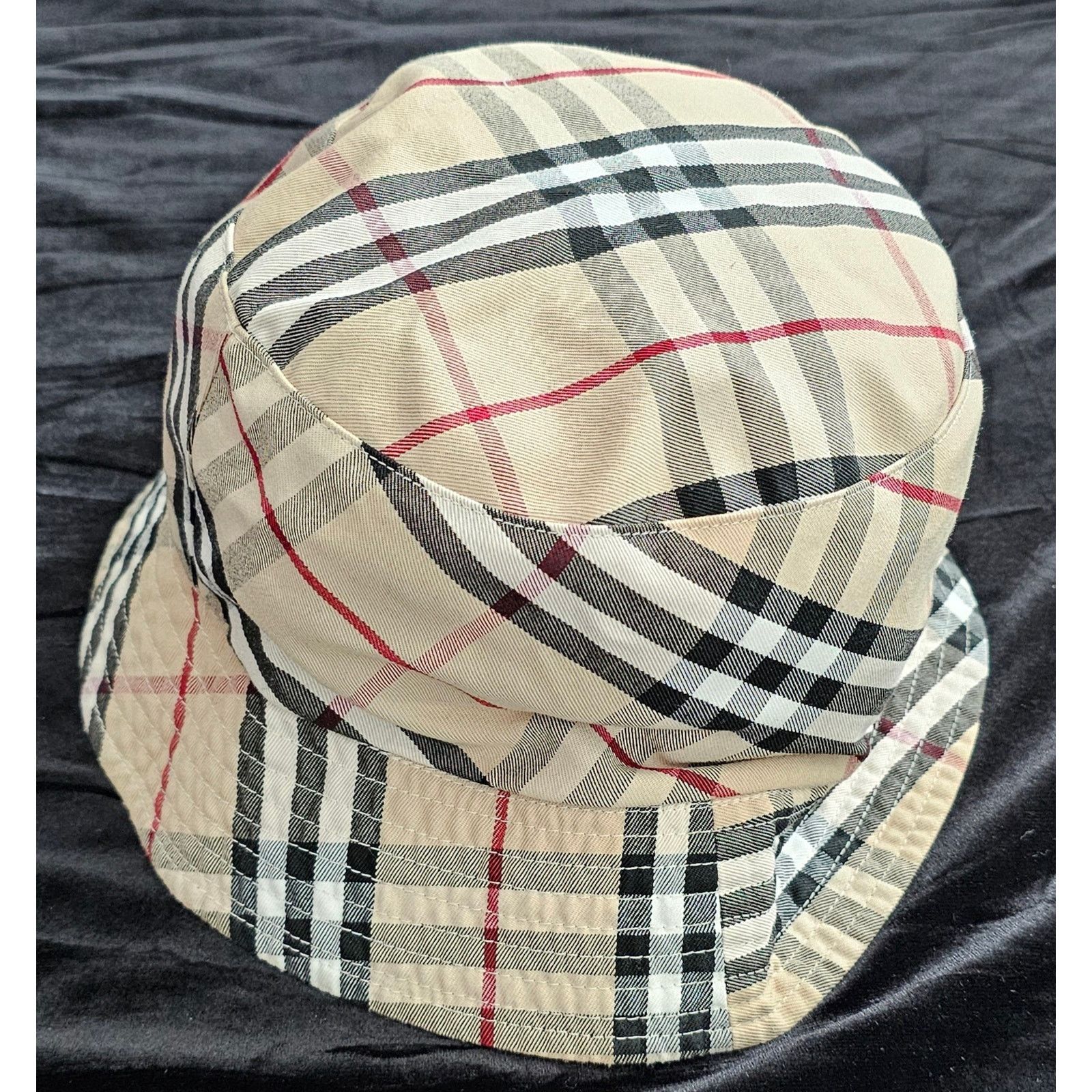 Burberry Burberry Vintage Check-pattern Reversible Cotton Bucket Hat Size ONE SIZE - 3 Thumbnail