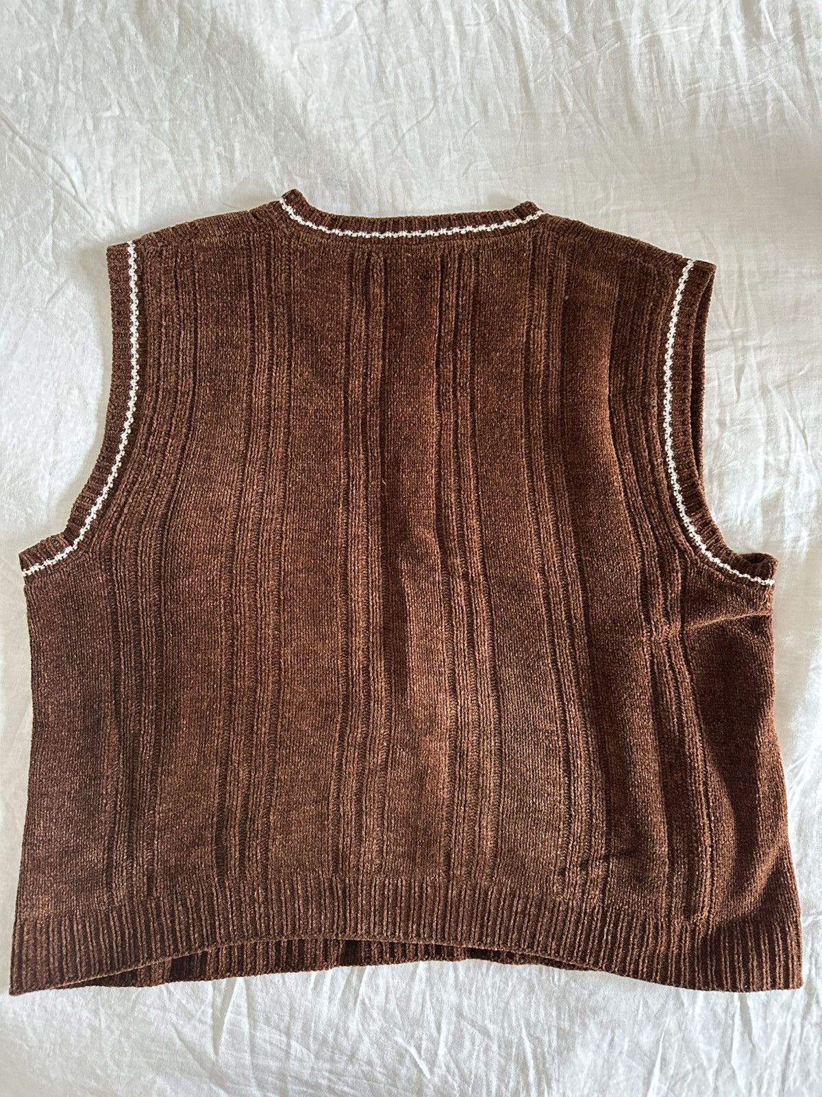 Ernest W. Baker Brown V-Neck Vest Size US S / EU 44-46 / 1 - 5 Thumbnail