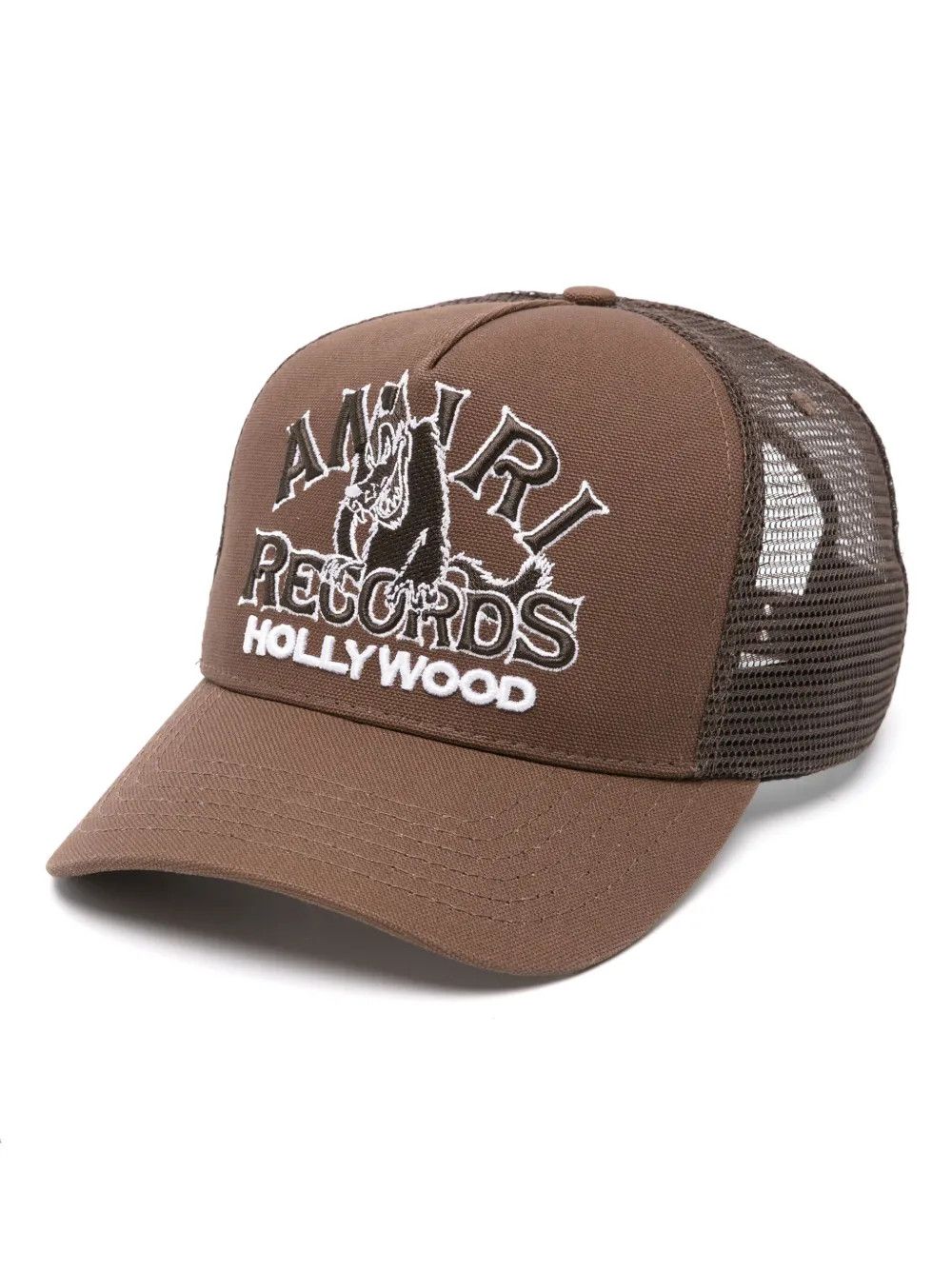 Amiri o1mle0325 Size: OS / Wolf Logo Trucker Hat / Cap in Brown Size ONE SIZE - 1 Thumbnail