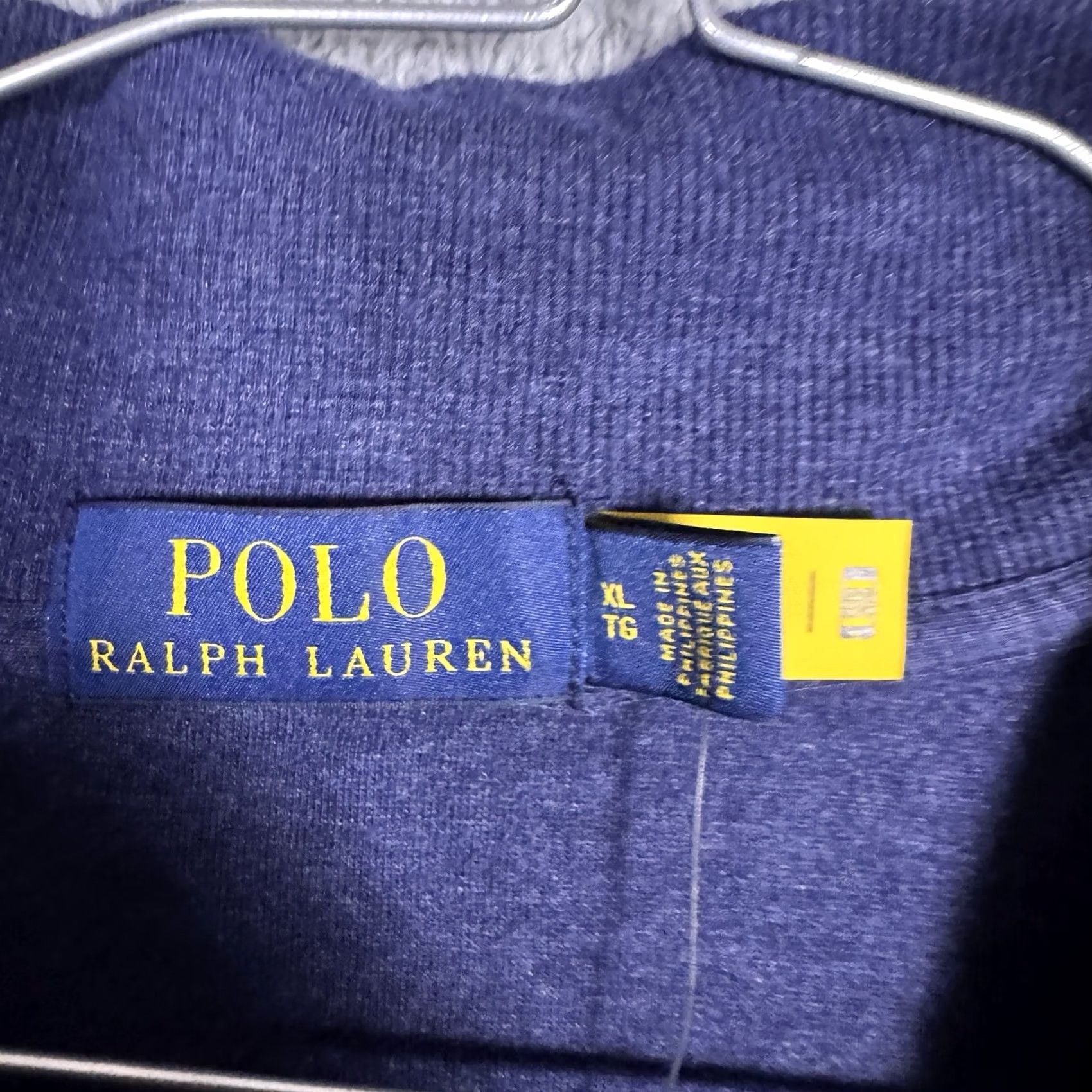 Polo Ralph Lauren Polo Ralph Lauren 1/4 Zip Mens XL Sweater Jacket Pullover Jumper Soft Blue Cotton Viscose Knit Logo Mock Neck Size US XL / EU 56 / 4 - 7 Thumbnail