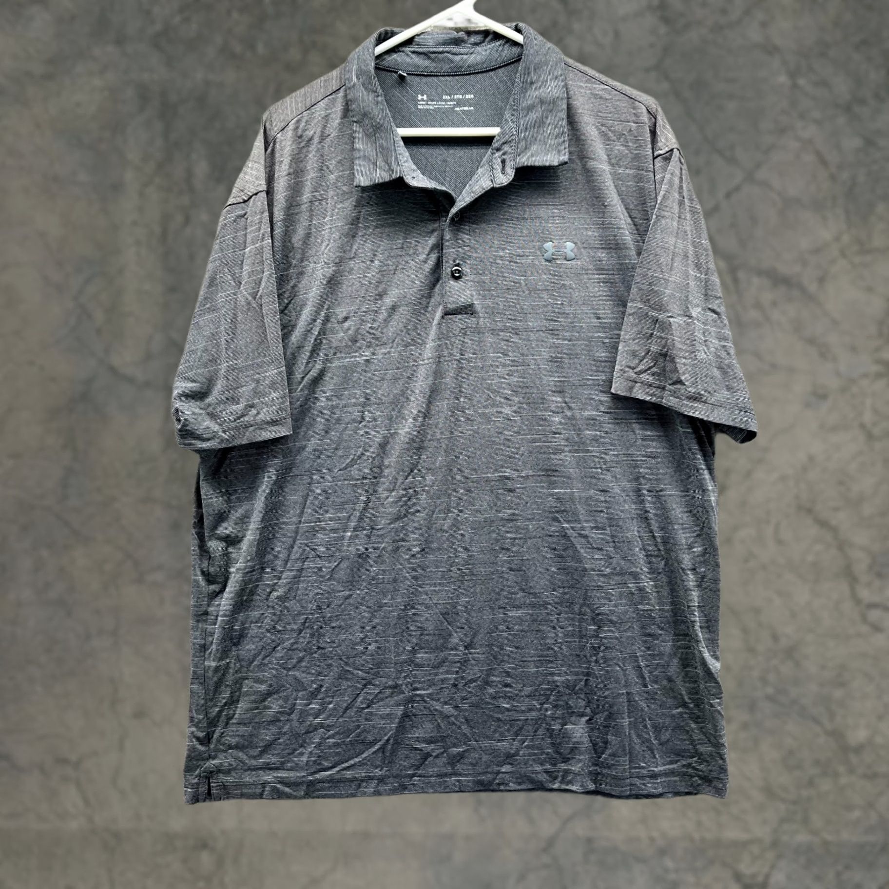 Under Armour Under Armour Polo Shirt Mens 2XL Gray Short Sleeve Collared Button Golf Preppy HeatGear Size US XXL / EU 58 / 5 - 1 Thumbnail