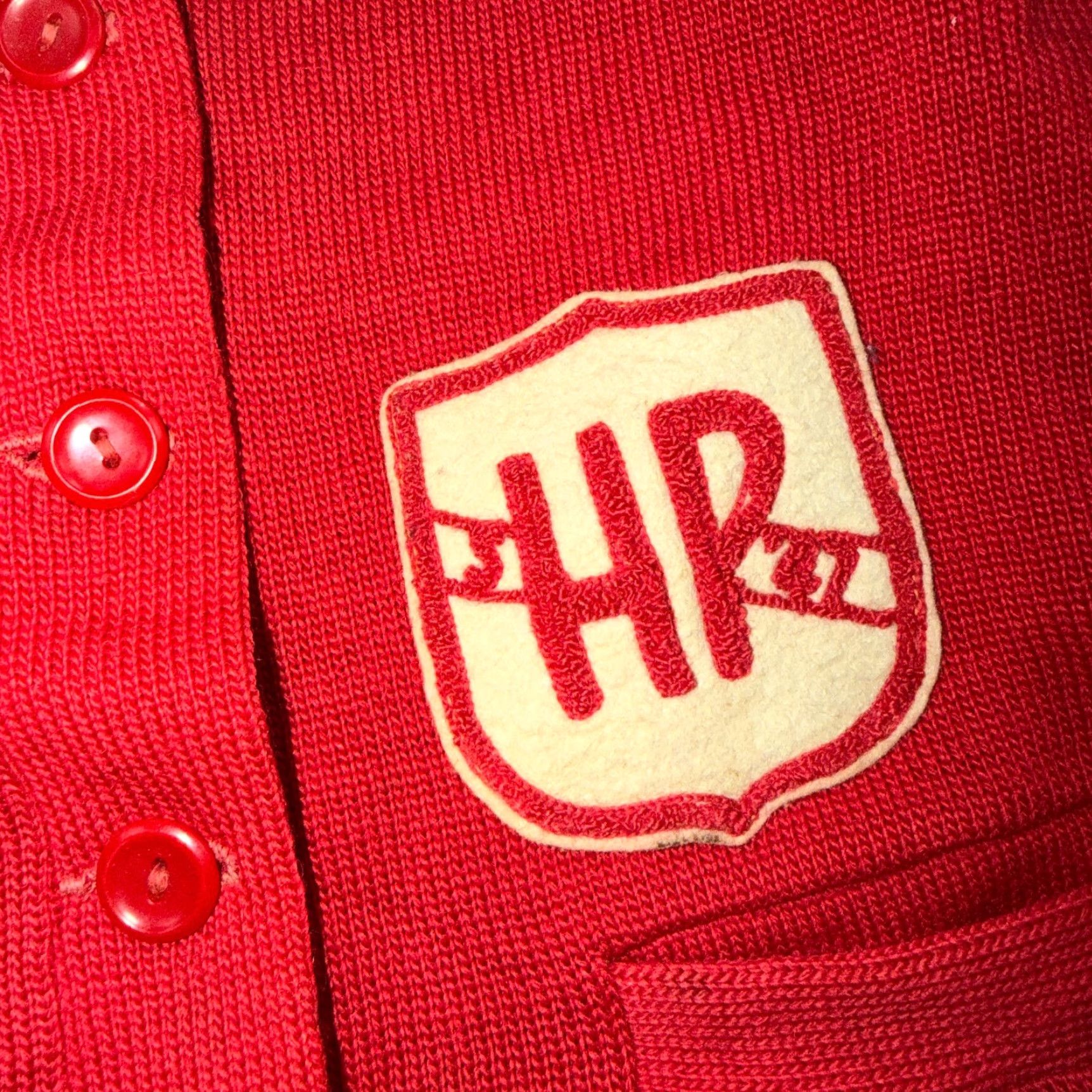 Vintage VTG Broadway Knitting Mills Mens S/M Cardigan 1960s Red Knit Rockabilly Grunge Decade Vintage Look Mens Size US S / EU 44-46 / 1 - 2 Thumbnail