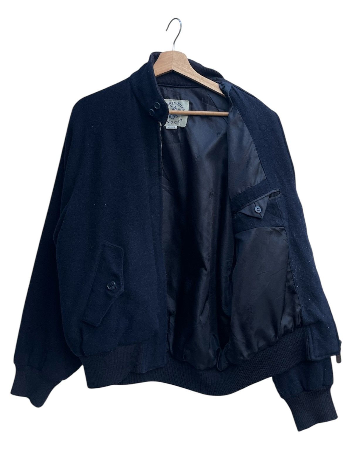Beverly Hills Polo Club Vintage BHPC Wool Bomber Jacket Size US M / EU 48-50 / 2 - 4 Thumbnail
