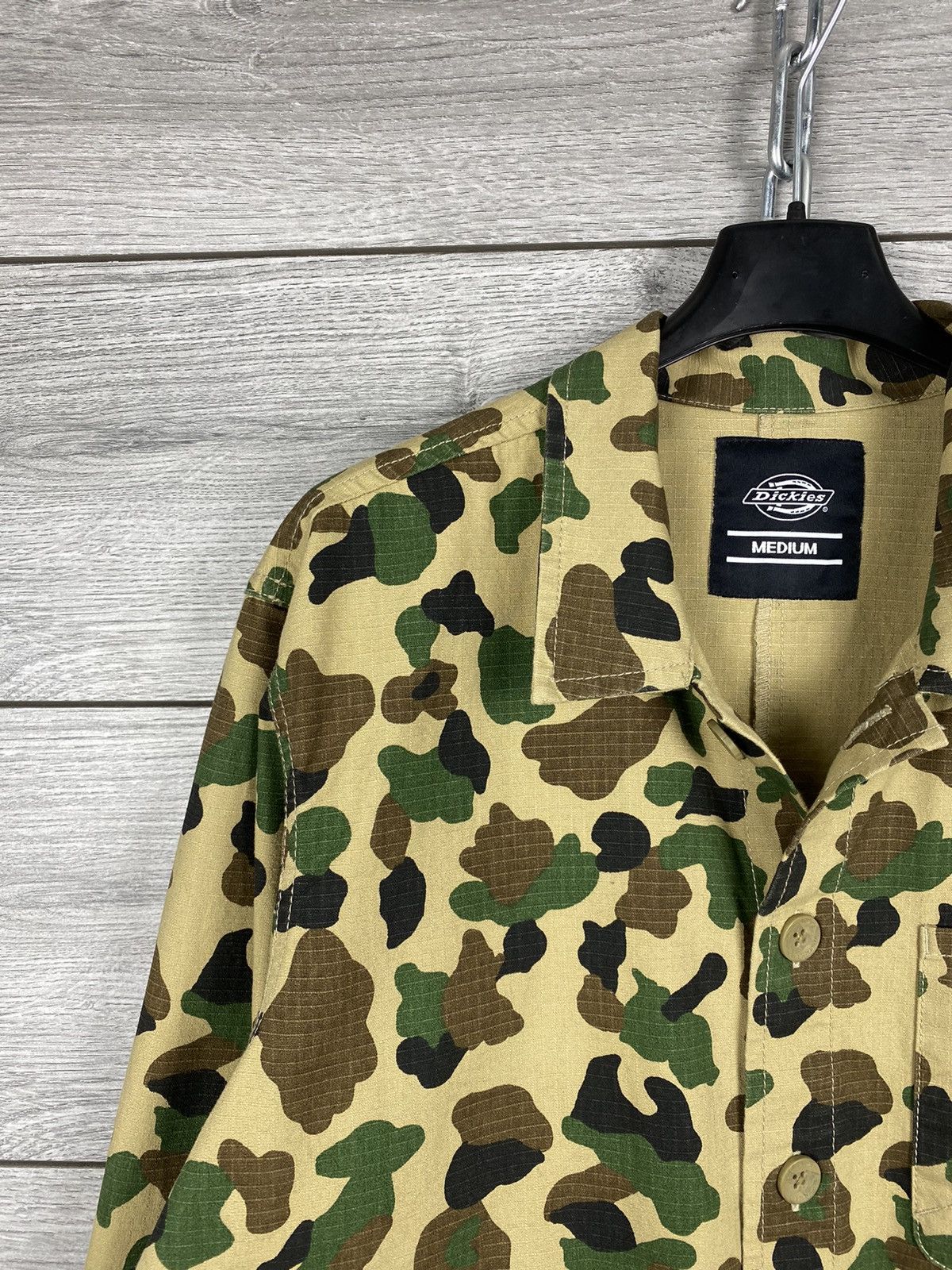 Dickies Mens Vintage Dickies Camo Light Coach Jacket Button Up Size US M / EU 48-50 / 2 - 2 Thumbnail