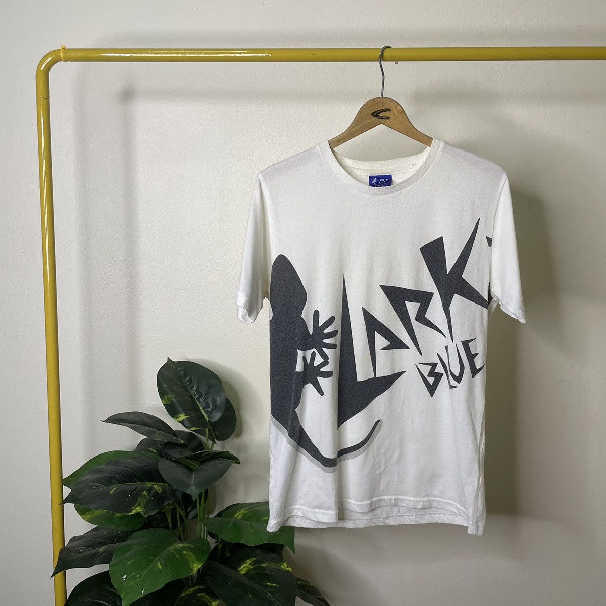 Japanese Brand Larkins Blue Arcteryx Style Big Logo Gorpcore T Shirt Size US L / EU 52-54 / 3 - 1 Thumbnail