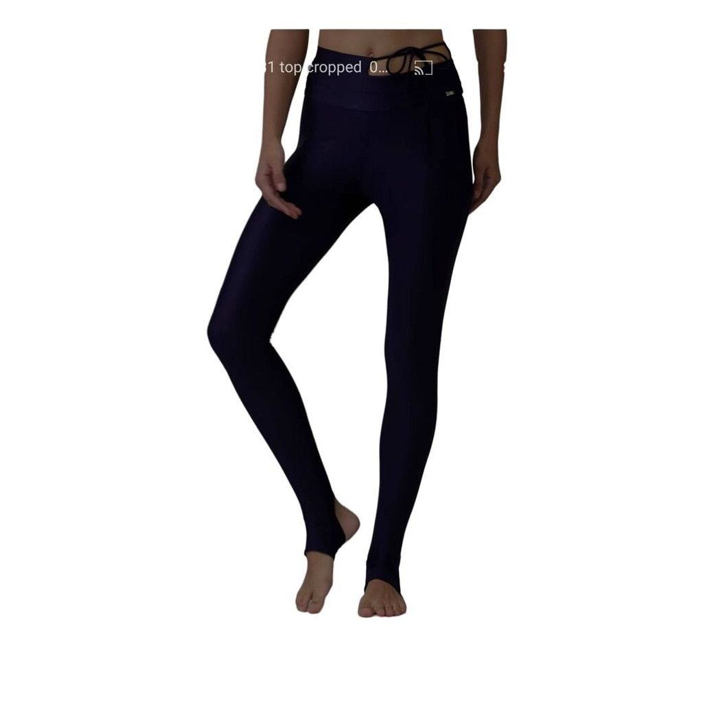 Other Cajubrasil Solid Navy Blue Yoga Stir-Up Leggings High L Size 28" / US 6 / IT 42 - 1 Thumbnail