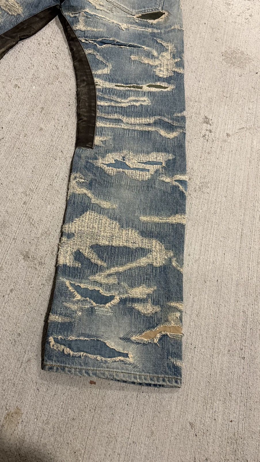 Givenchy Givenchy Moleskin Boro Denim Size US 33 - 17 Thumbnail
