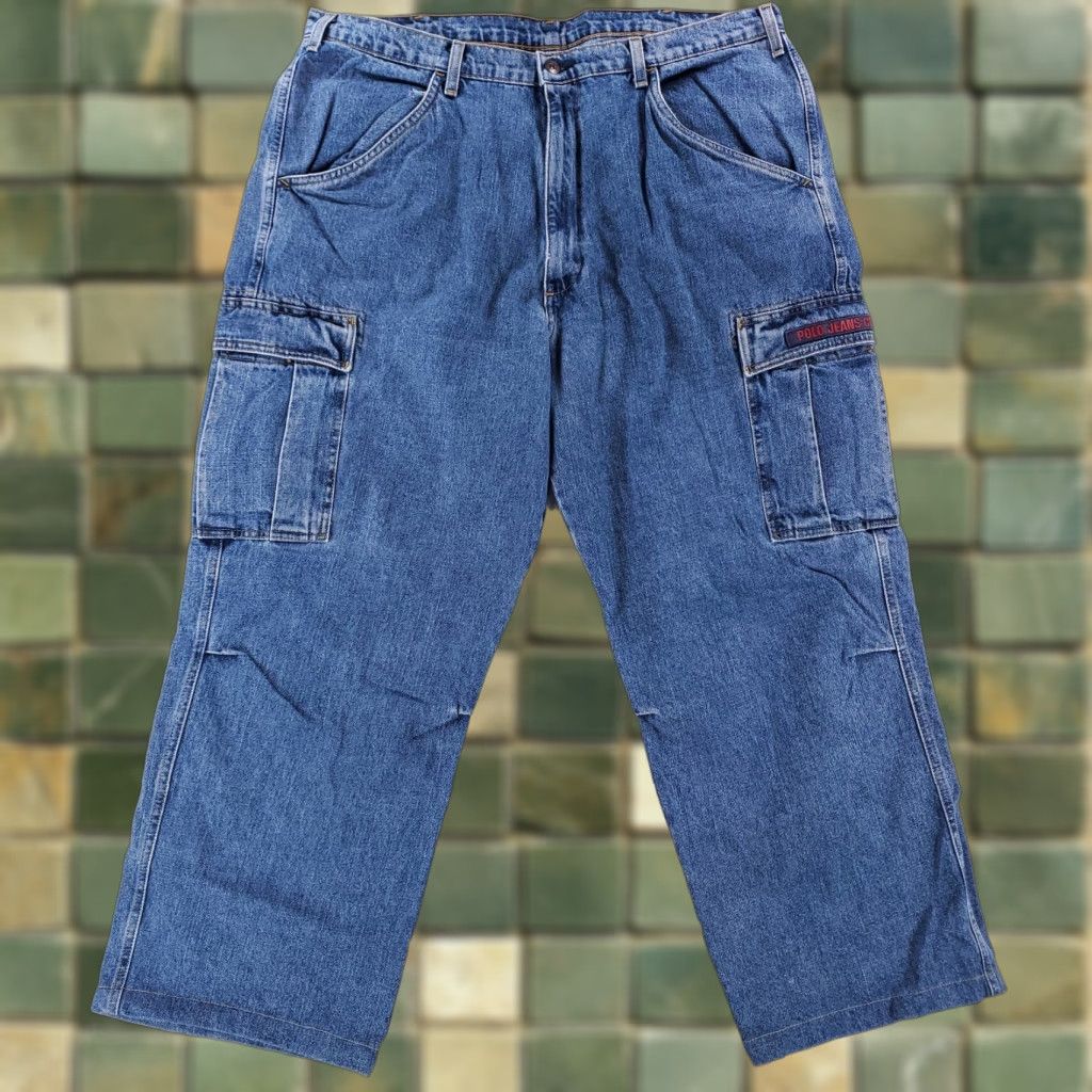 Vintage **Polo Jeans Co Military Cargo Pants Ralph Lauren Mens 40x32** User: **Ralph Lauren Military Cargo Pants Polo Jeans Co Mens 40x32** Size US L / EU 52-54 / 3 - 1 Thumbnail