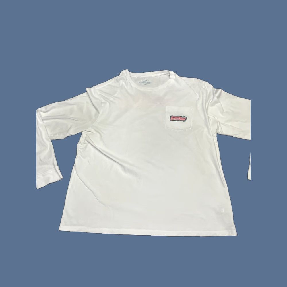 Vineyard Vines VINEYARD VINES Kiawah Long Sleeve Logo Tee White Men’s XL Shirt Mens XL White Logo 90s? Wait no. Size US XL / EU 56 / 4 - 1 Thumbnail