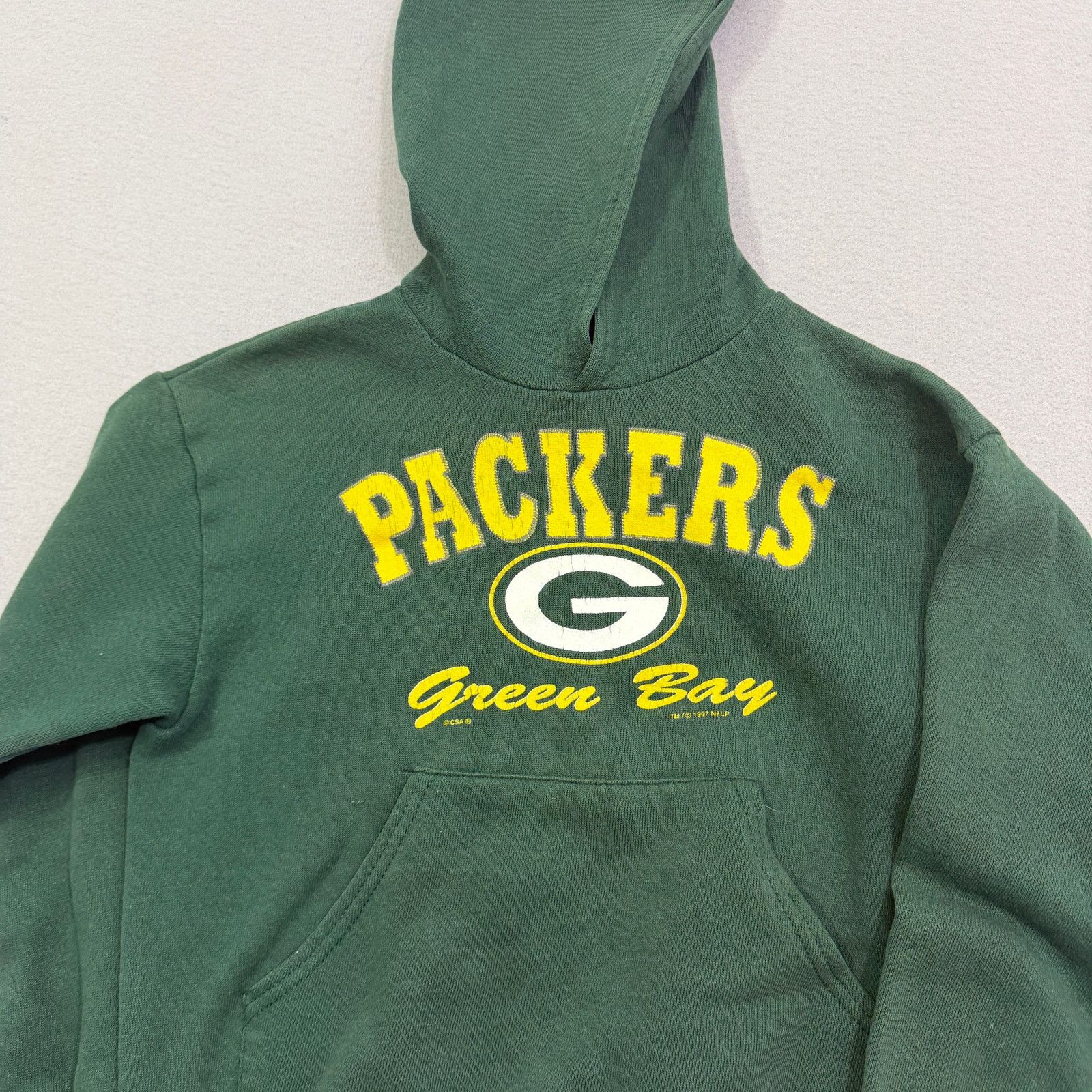 Vintage Vintage Green Bay Packers Hoodie Kids Size 8 Green Yellow Size US XXS / EU 40 - 2 Thumbnail