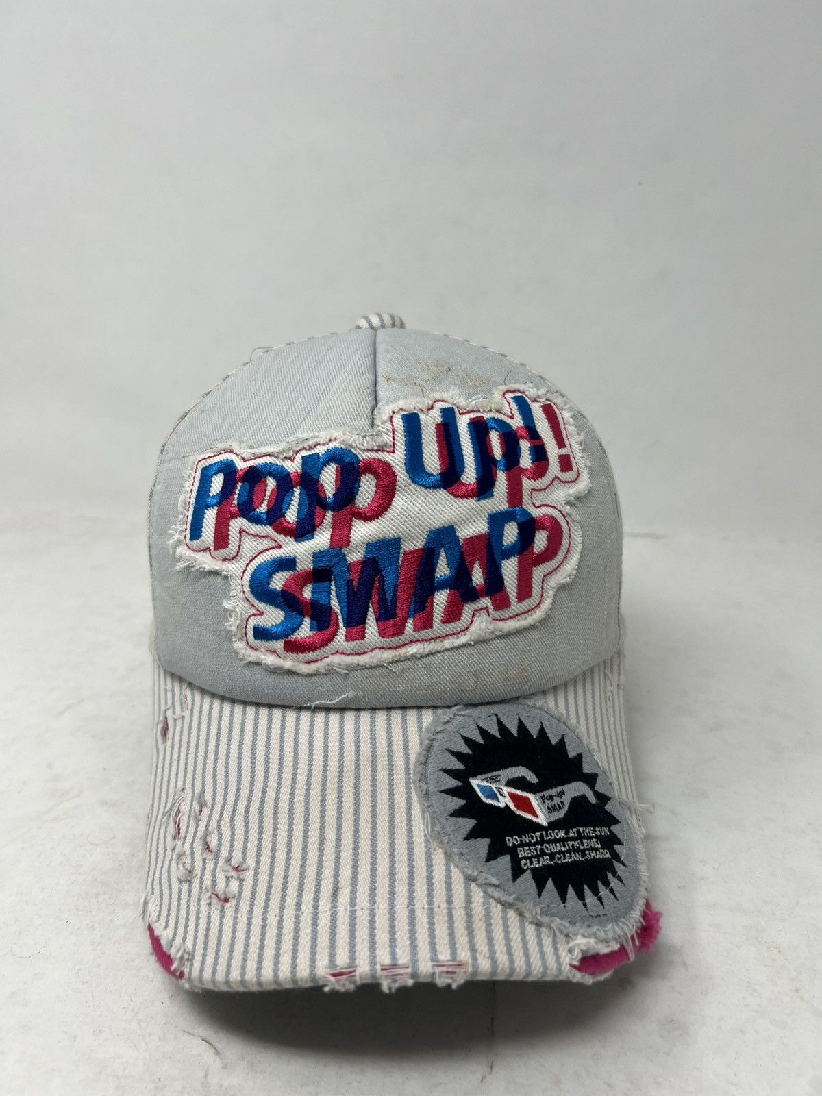 Harley Davidson Y2k J-Pop SMAP "Pop Up!" Distressed Hat Size ONE SIZE - 5 Thumbnail