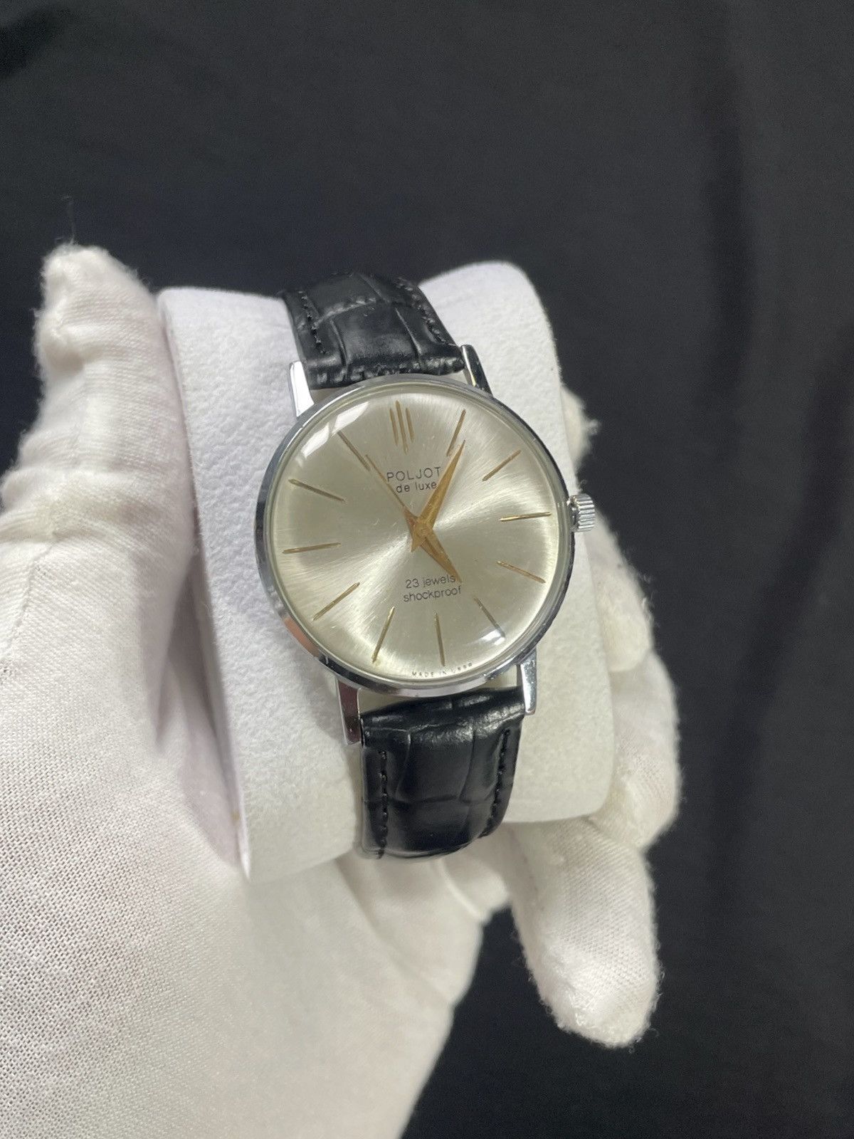 Vintage Vintage Watch Poljot De Luxe Mechanical Authentic 1980s Size ONE SIZE - 11 Thumbnail