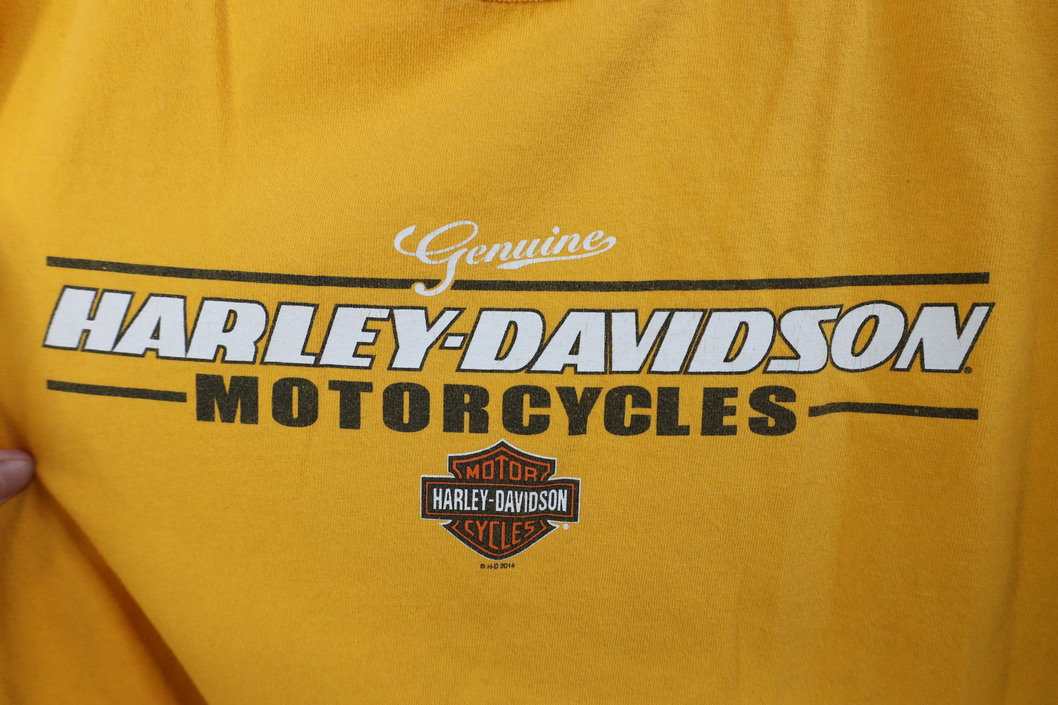 Harley Davidson Vintage Y2K Harley Davidson Spell Long Sleeve T-Shirt Yellow Size US XXL / EU 58 / 5 - 6 Thumbnail