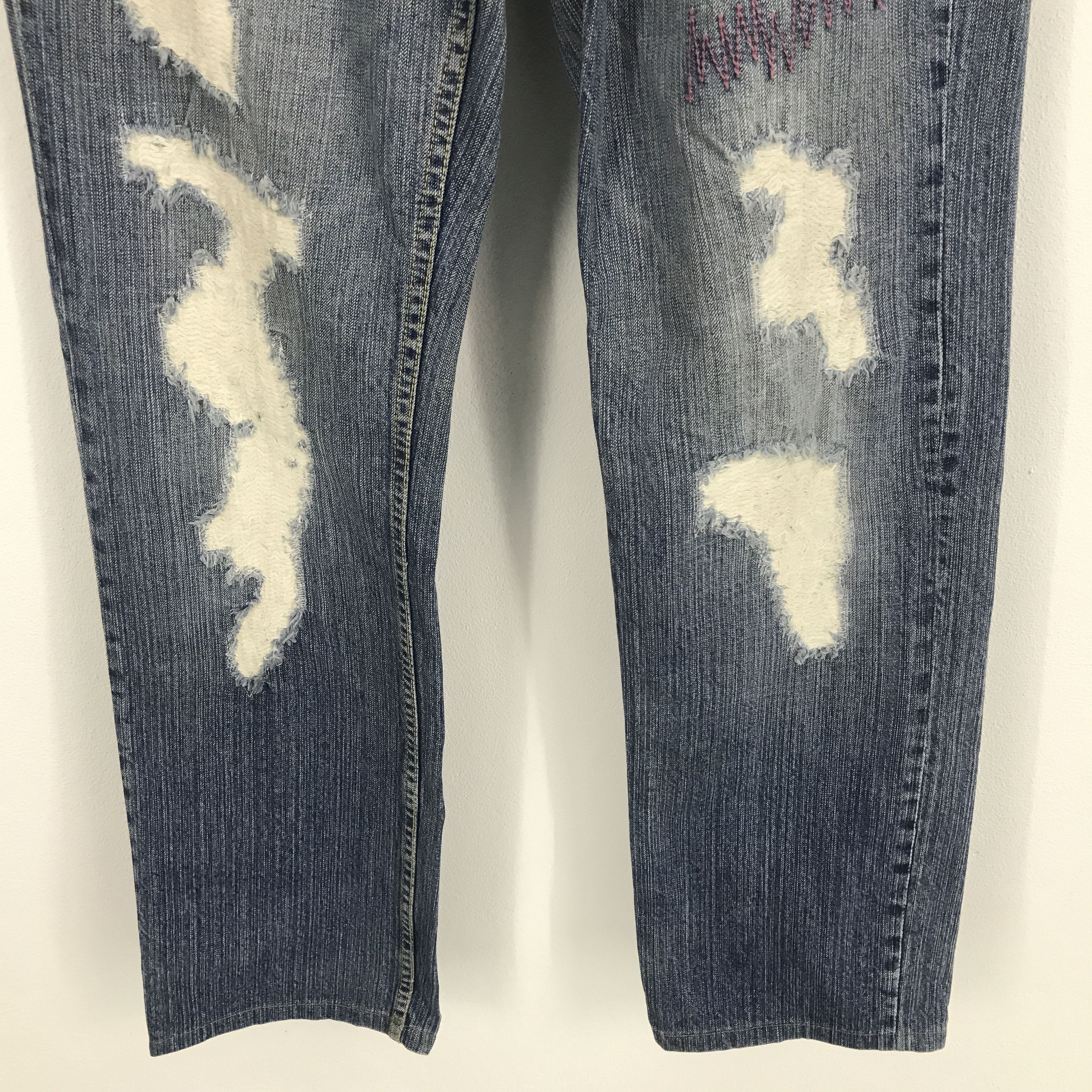 Japanese Brand × Takeo Kikuchi Rare Takeo kikuchi distressed denim Jeans Size US 33 - 3 Thumbnail