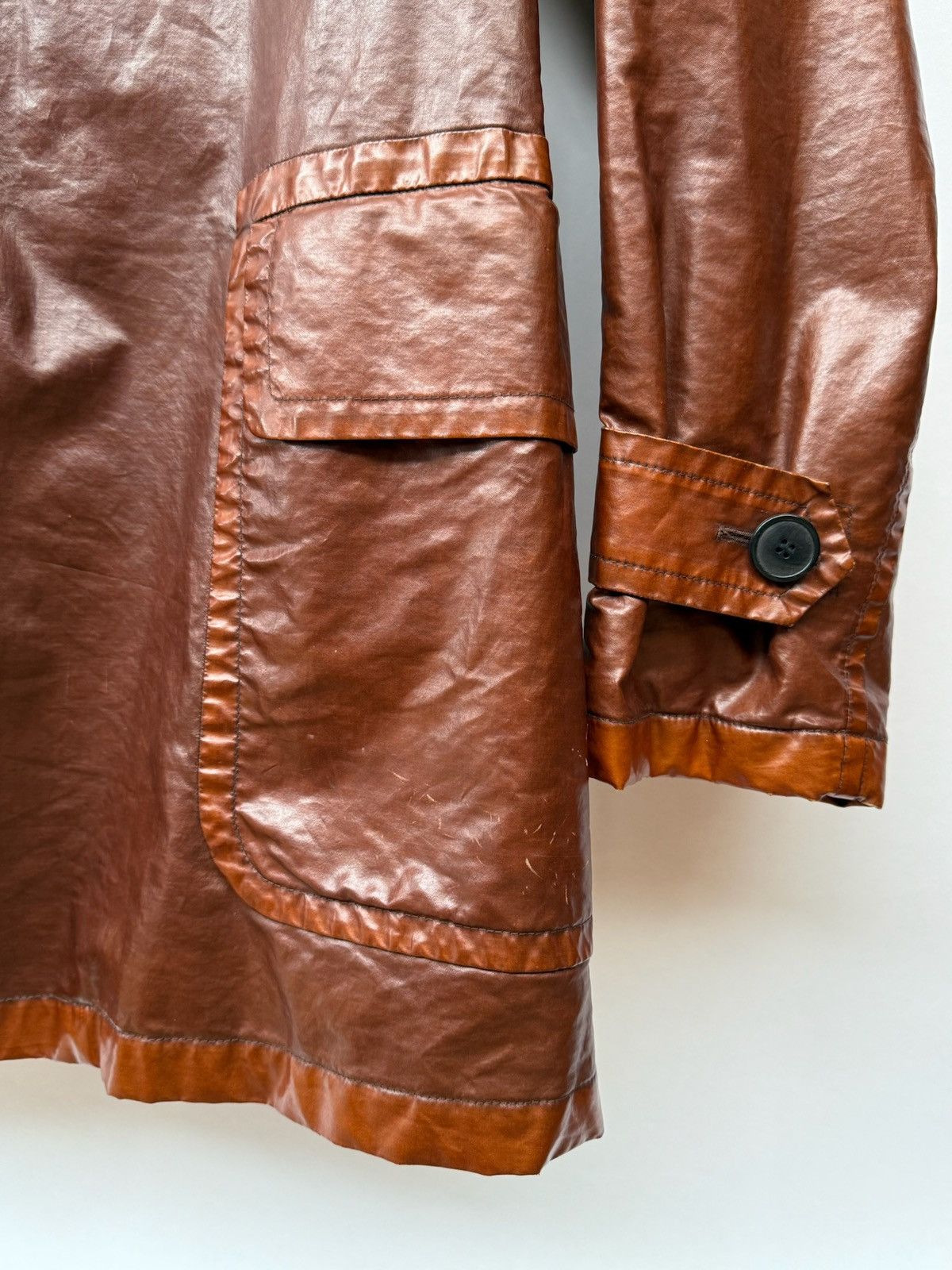 Dries Van Noten Dries Van Noten canvas coated coat Size US L / EU 52-54 / 3 - 5 Thumbnail