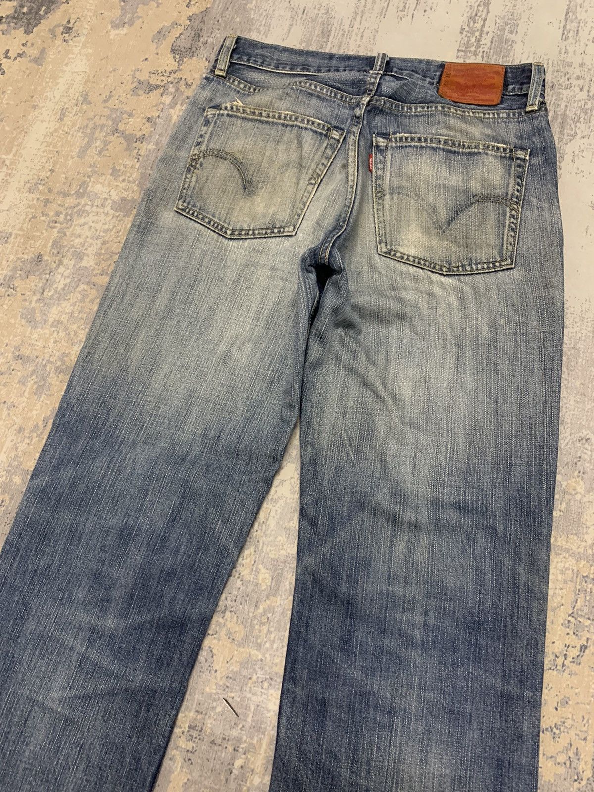 Levi's LEVIS 502 STONE WASH DISTRESSED DENIM JEANS Size US 31 - 11 Thumbnail